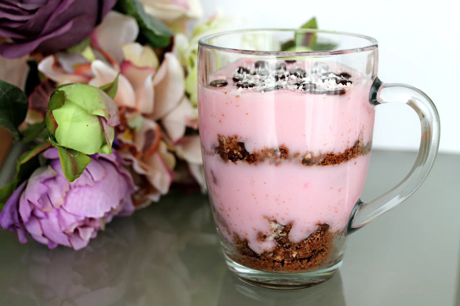 Chocoberry puding