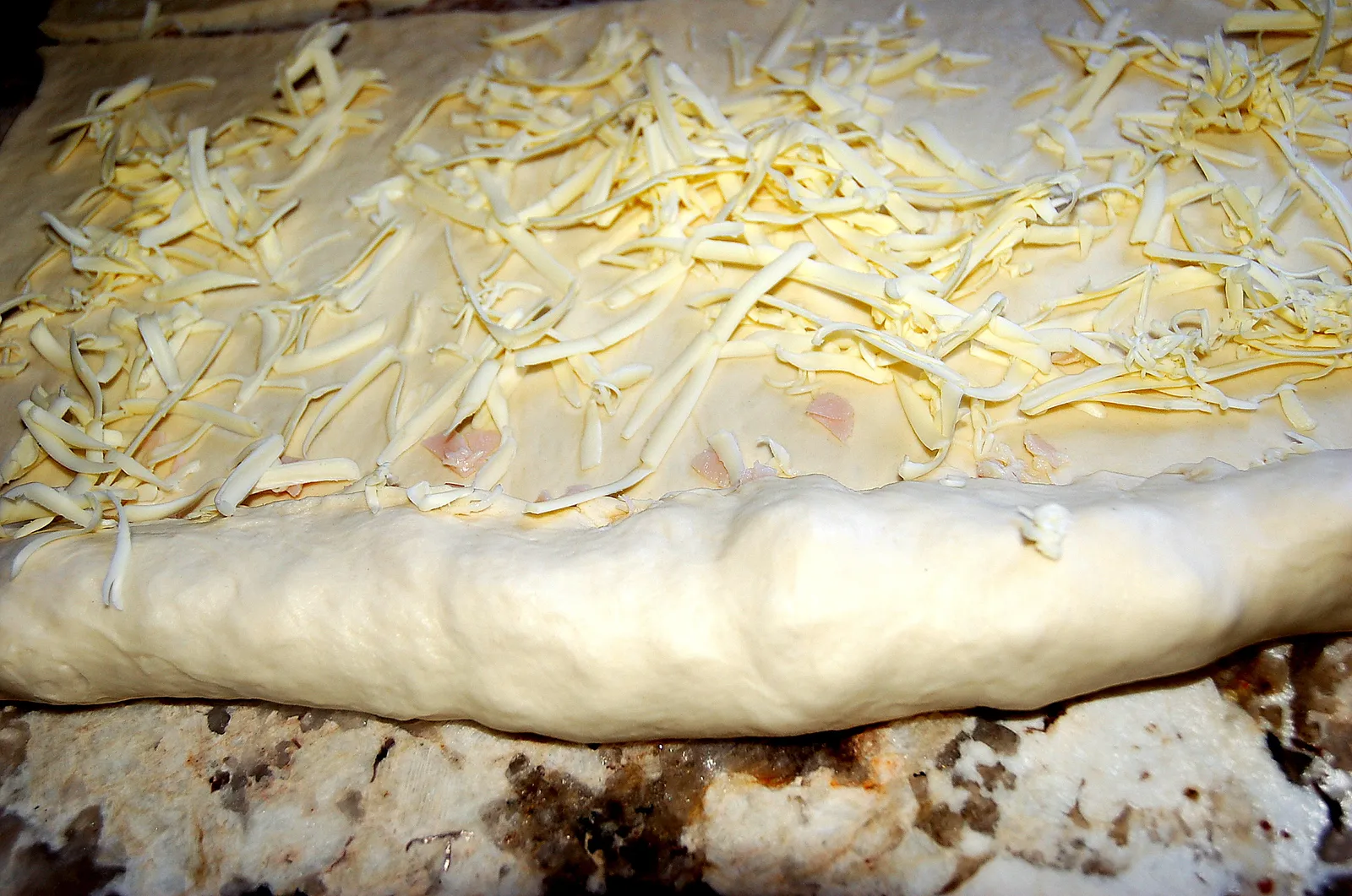 Ham and cheese rolls