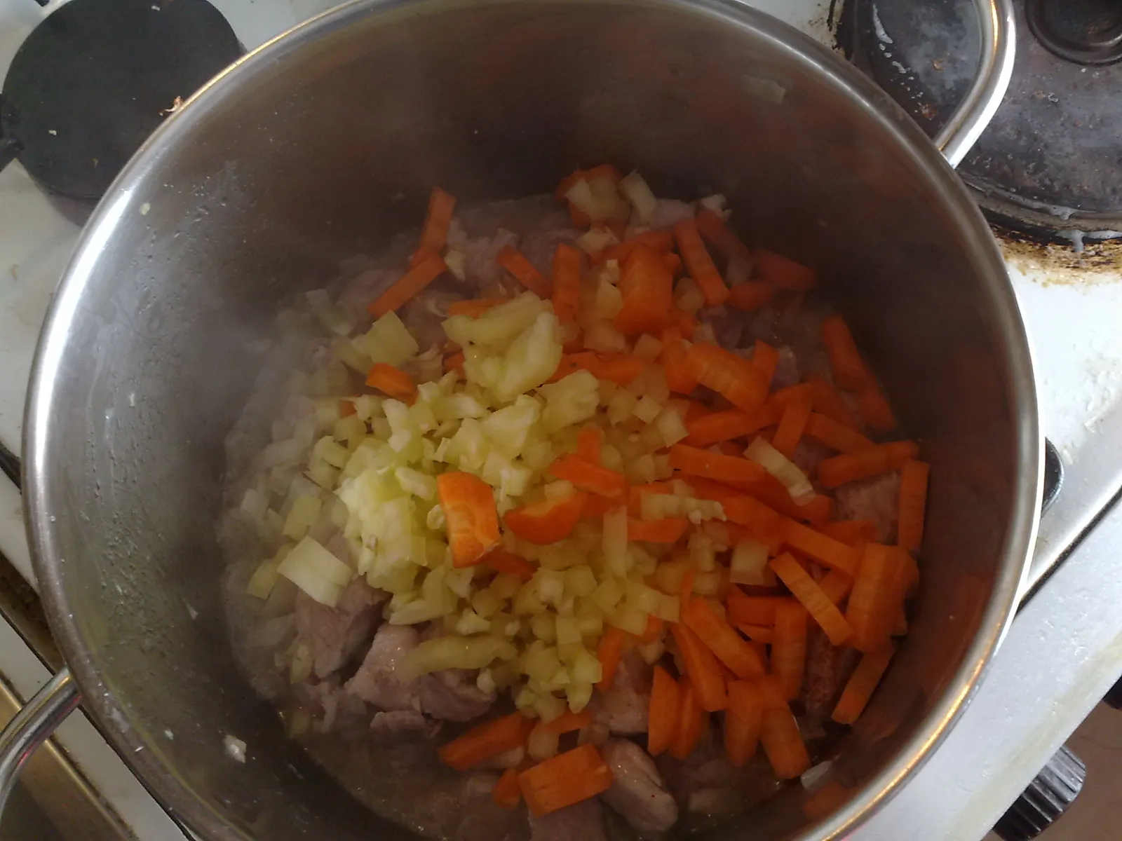 Jednostavni rižoto sa svinjskim mesom