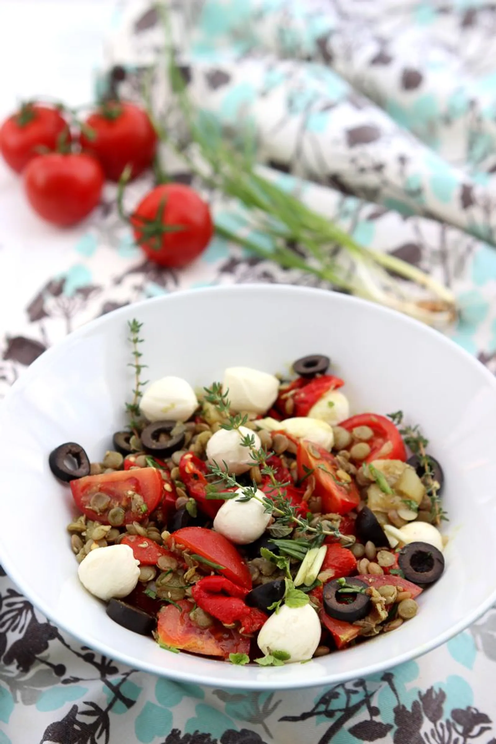 Grčka salata sa sočivom i feta sirom - Pomoravka