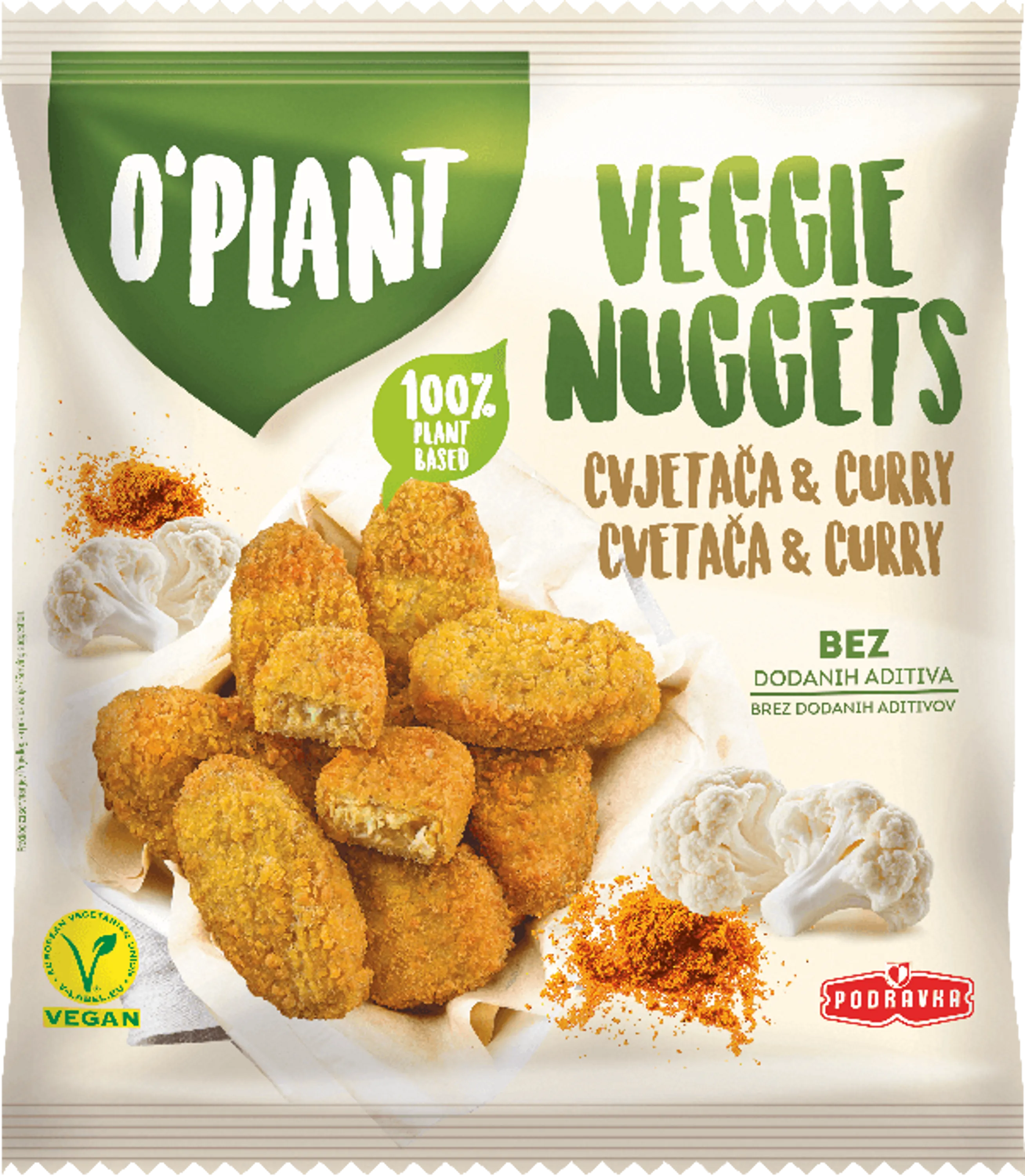 O`PLANT VEGGIE NUGGETS CVETAČA CURRY