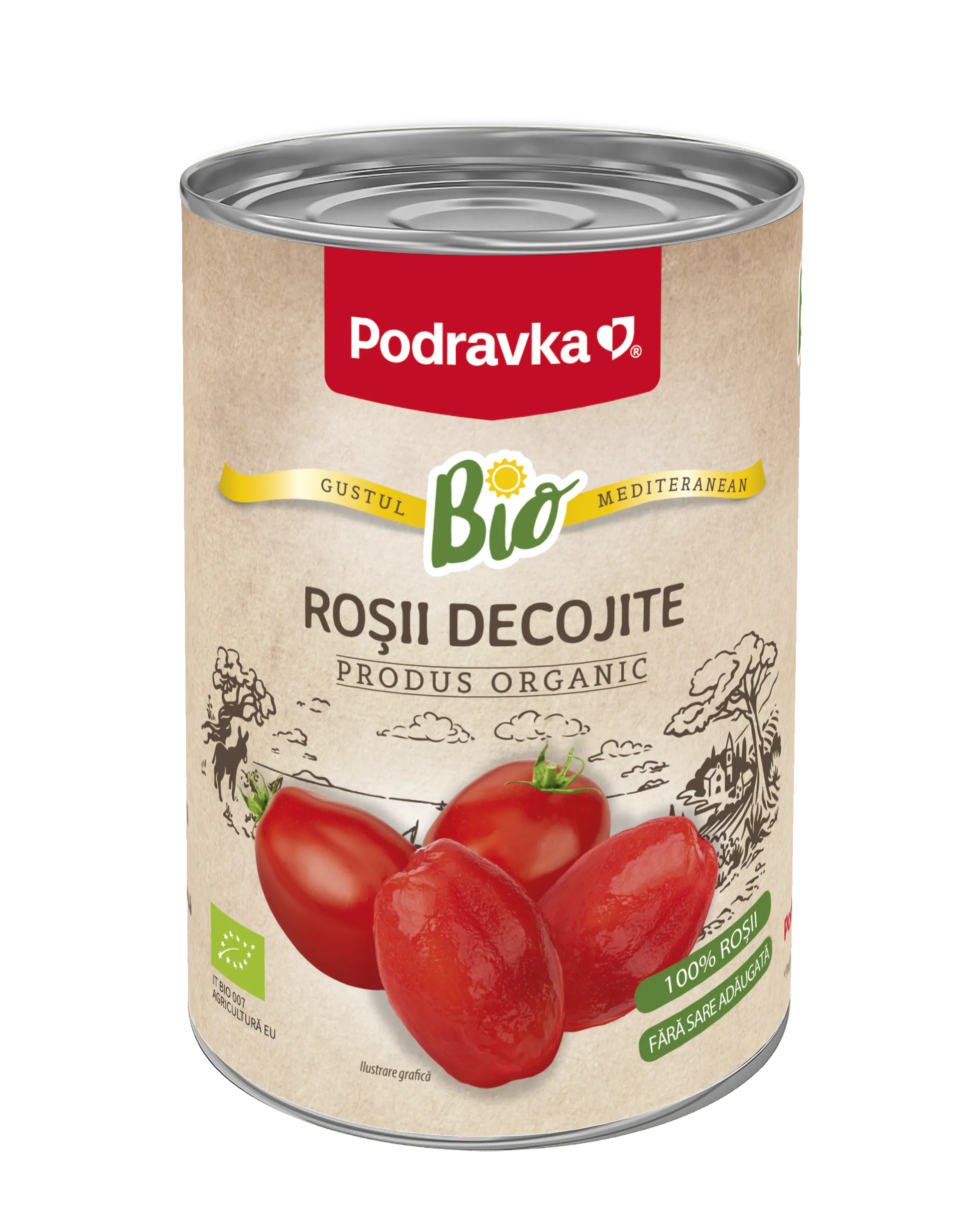 Roșii decojite Bio