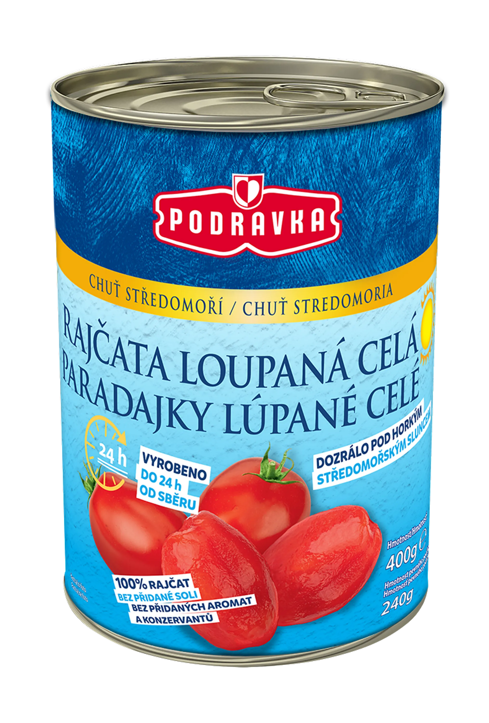 Rajčata loupaná celá