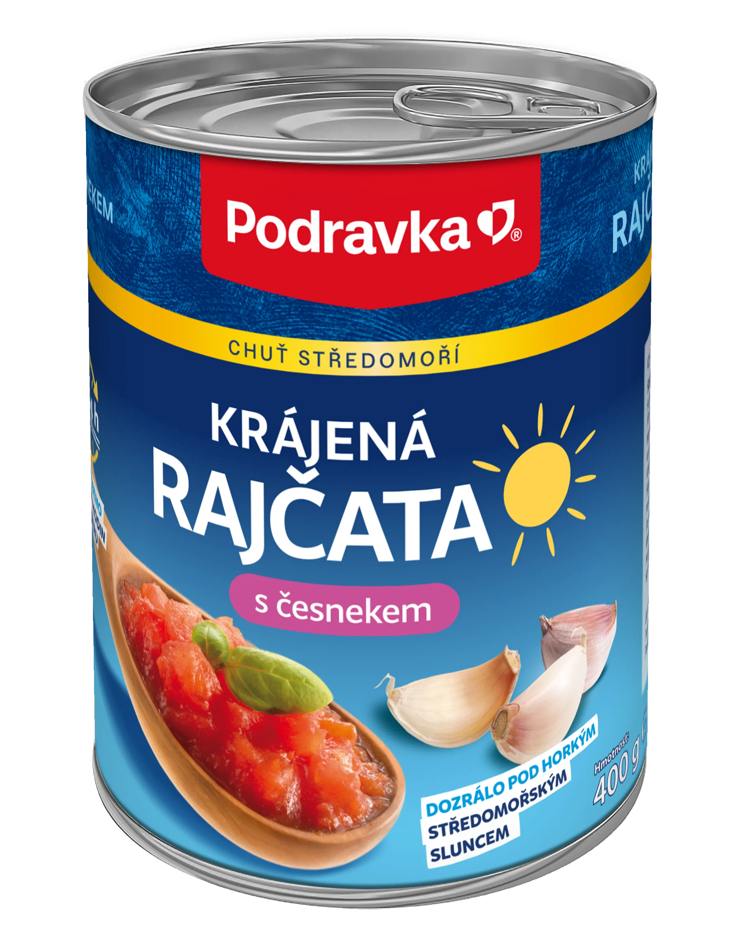 Krájená rajčata s česnekem