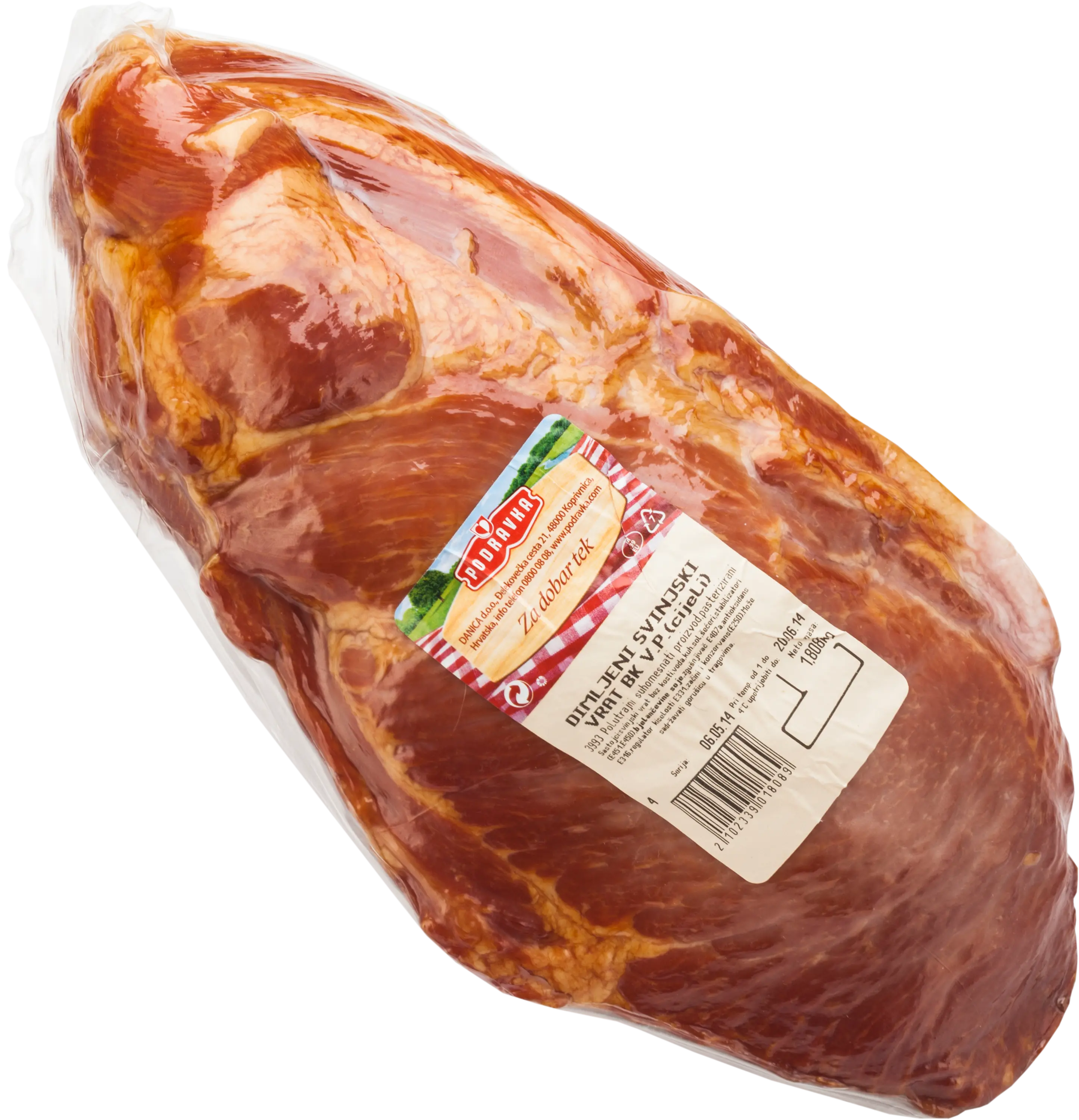 Smoked boneless pork neck