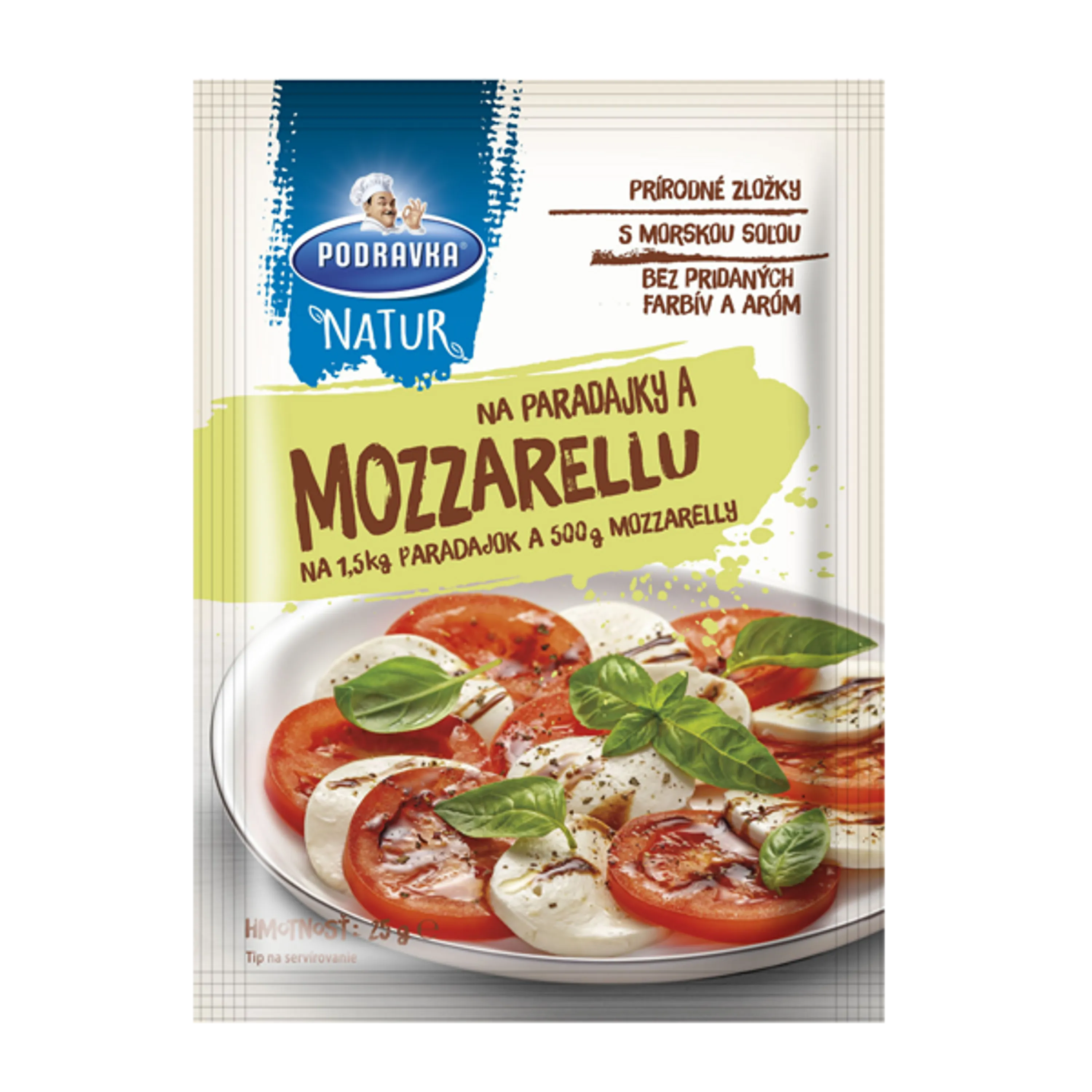 Podravka NATUR na paradajky a mozzarellu