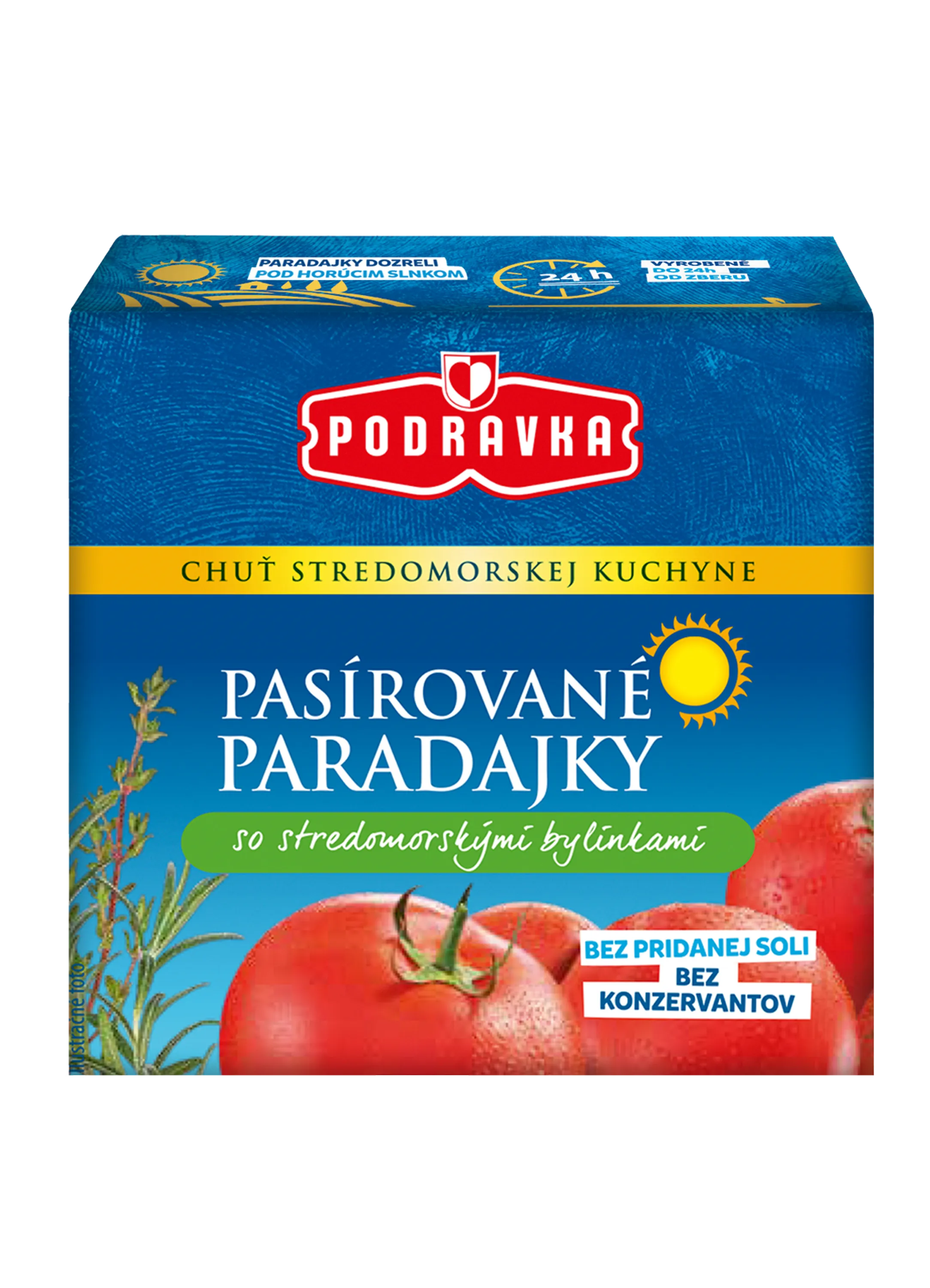 Pasírované paradajky so stredomorskými bylinkami