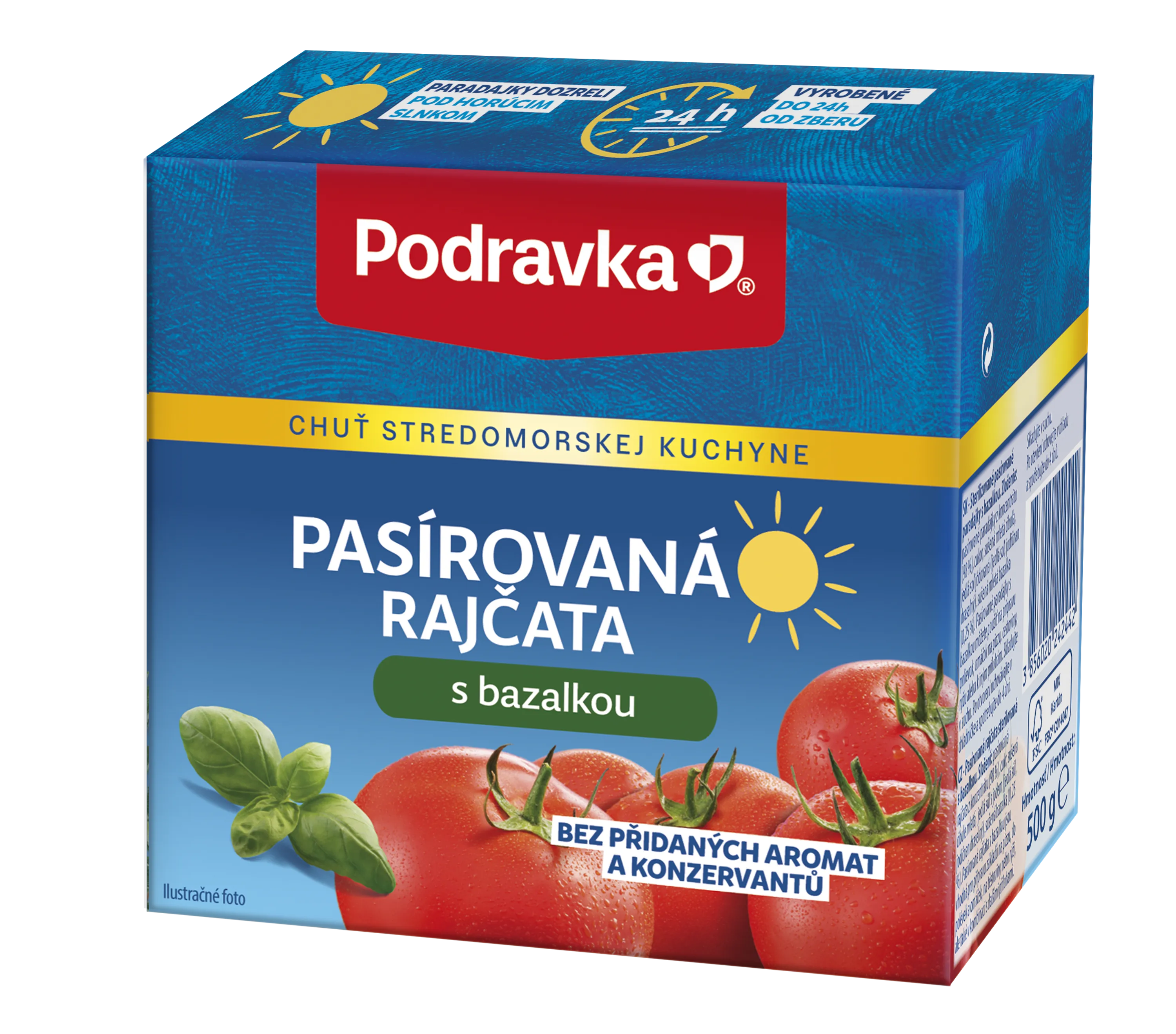 Pasírovaná rajčata s bazalkou