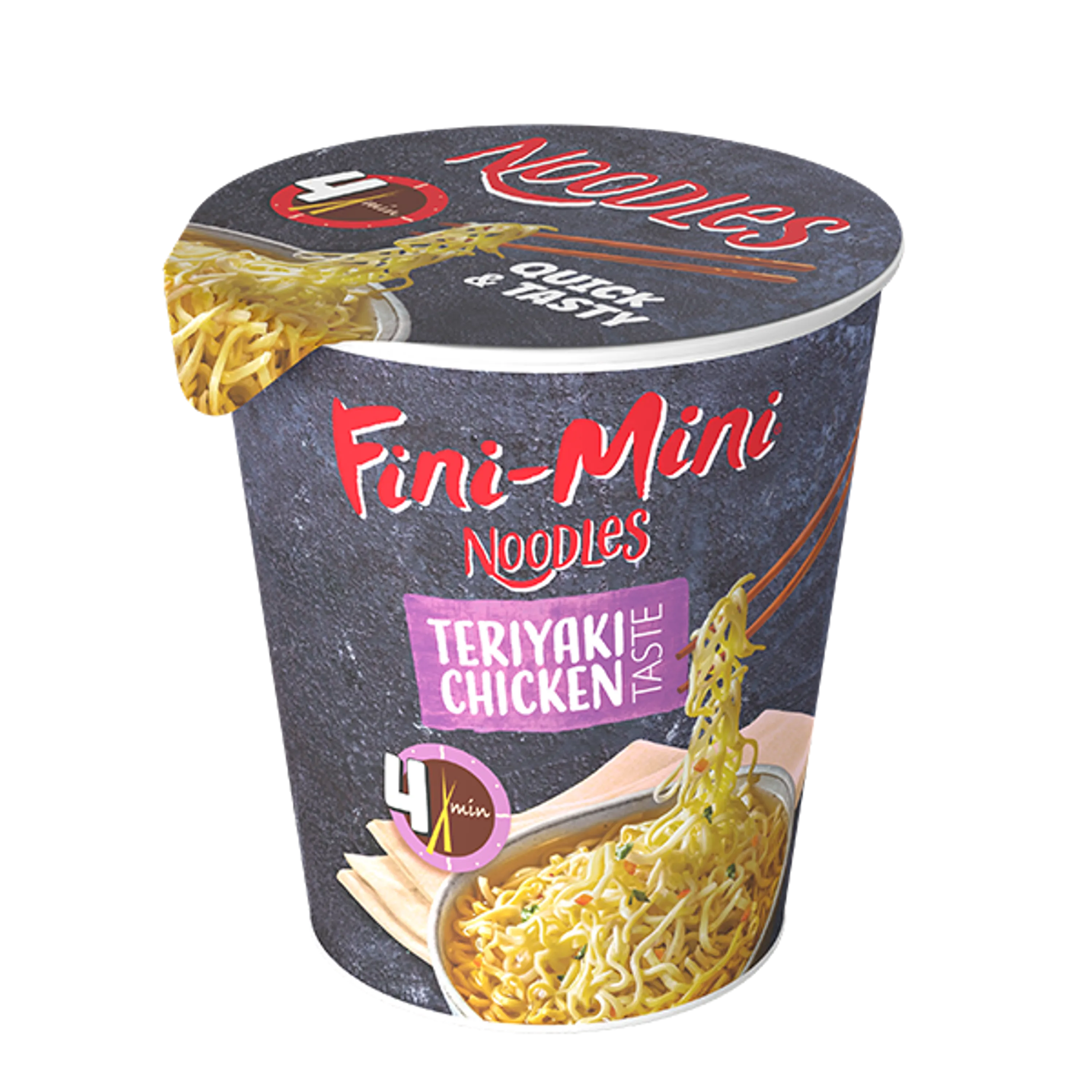 Noodles v lončkih  - Teriyaki piščanec