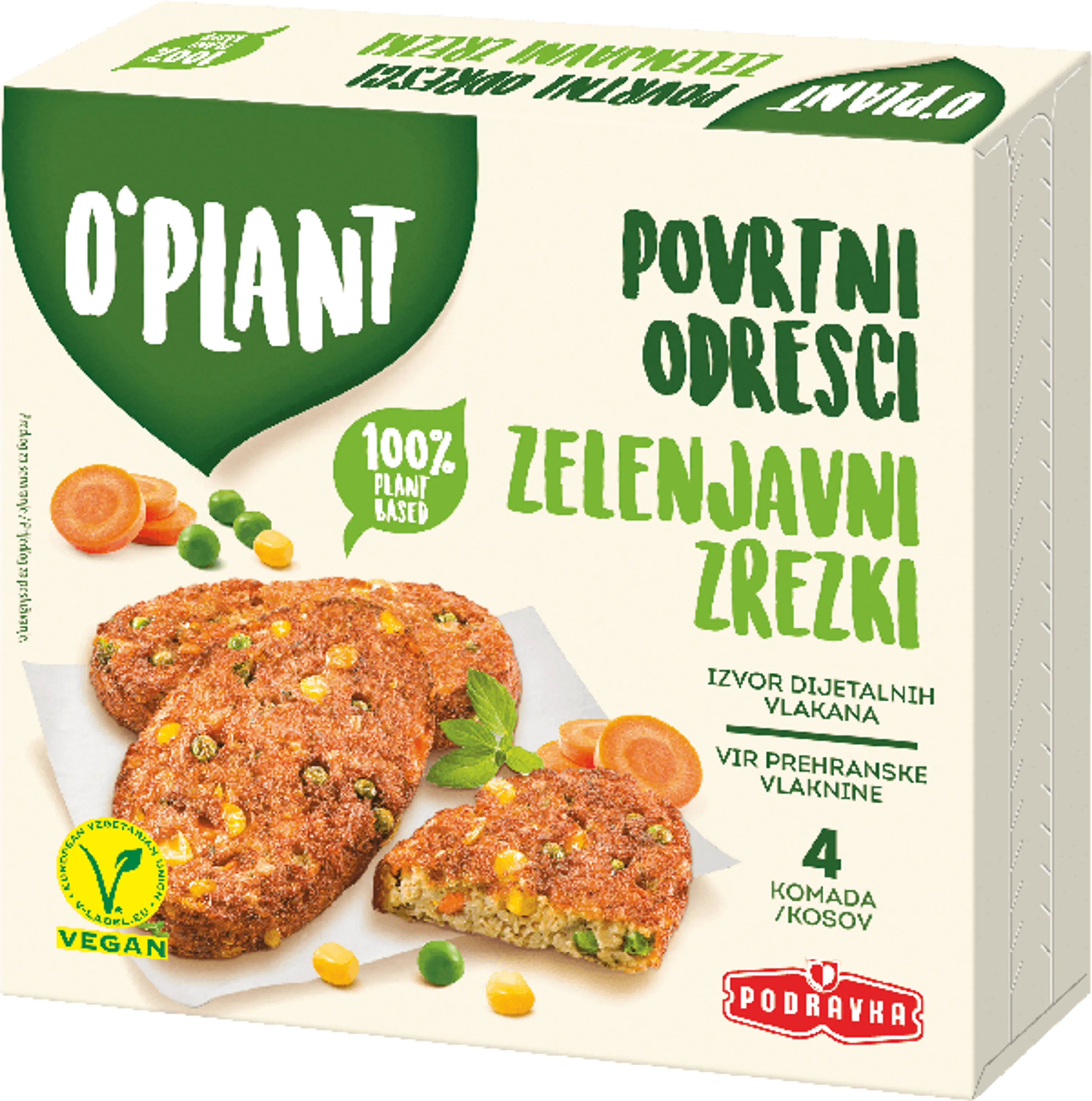 O`PLANT ZREZKI ZELENJAVNI ZAM 400g