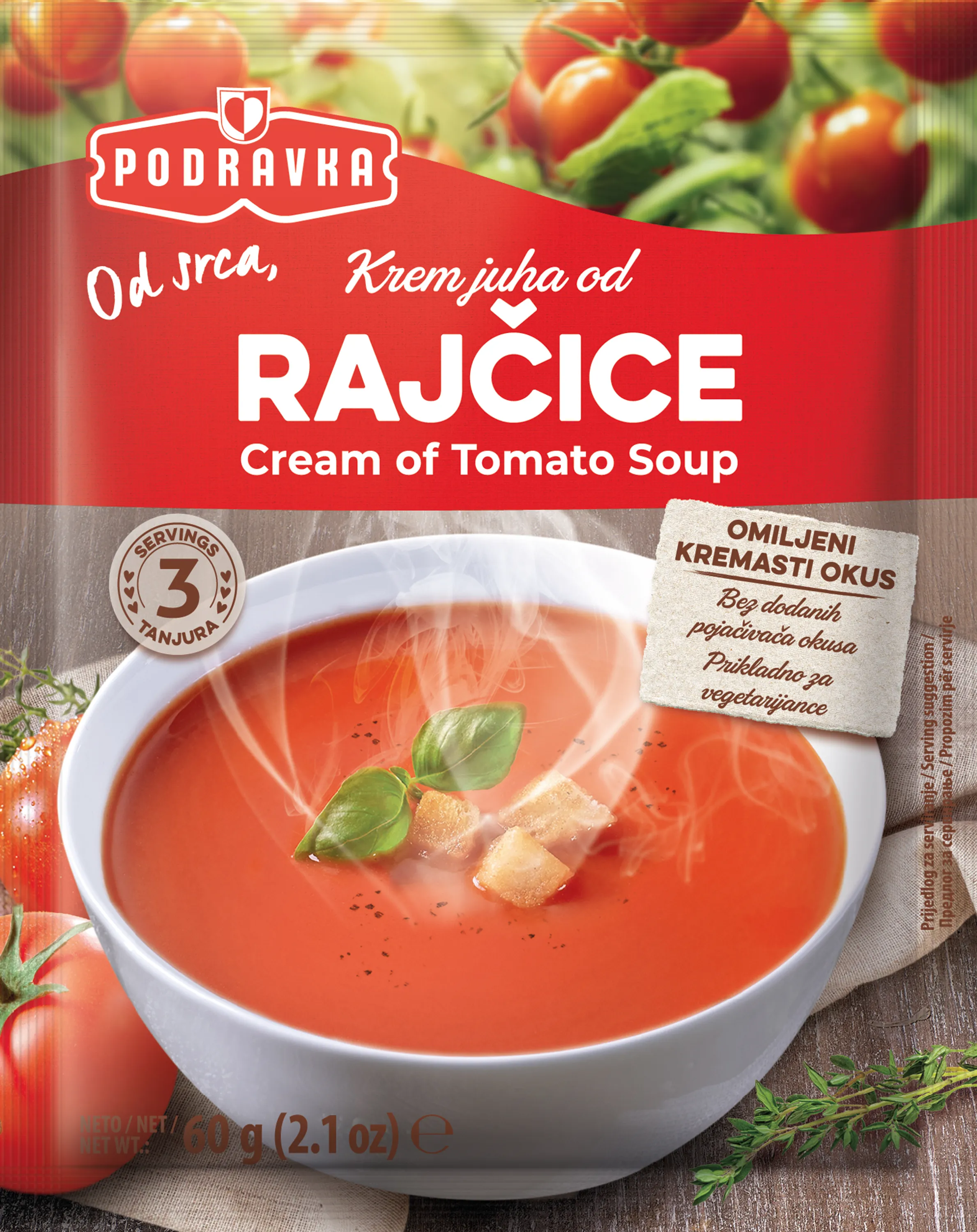 Cream of tomato soup