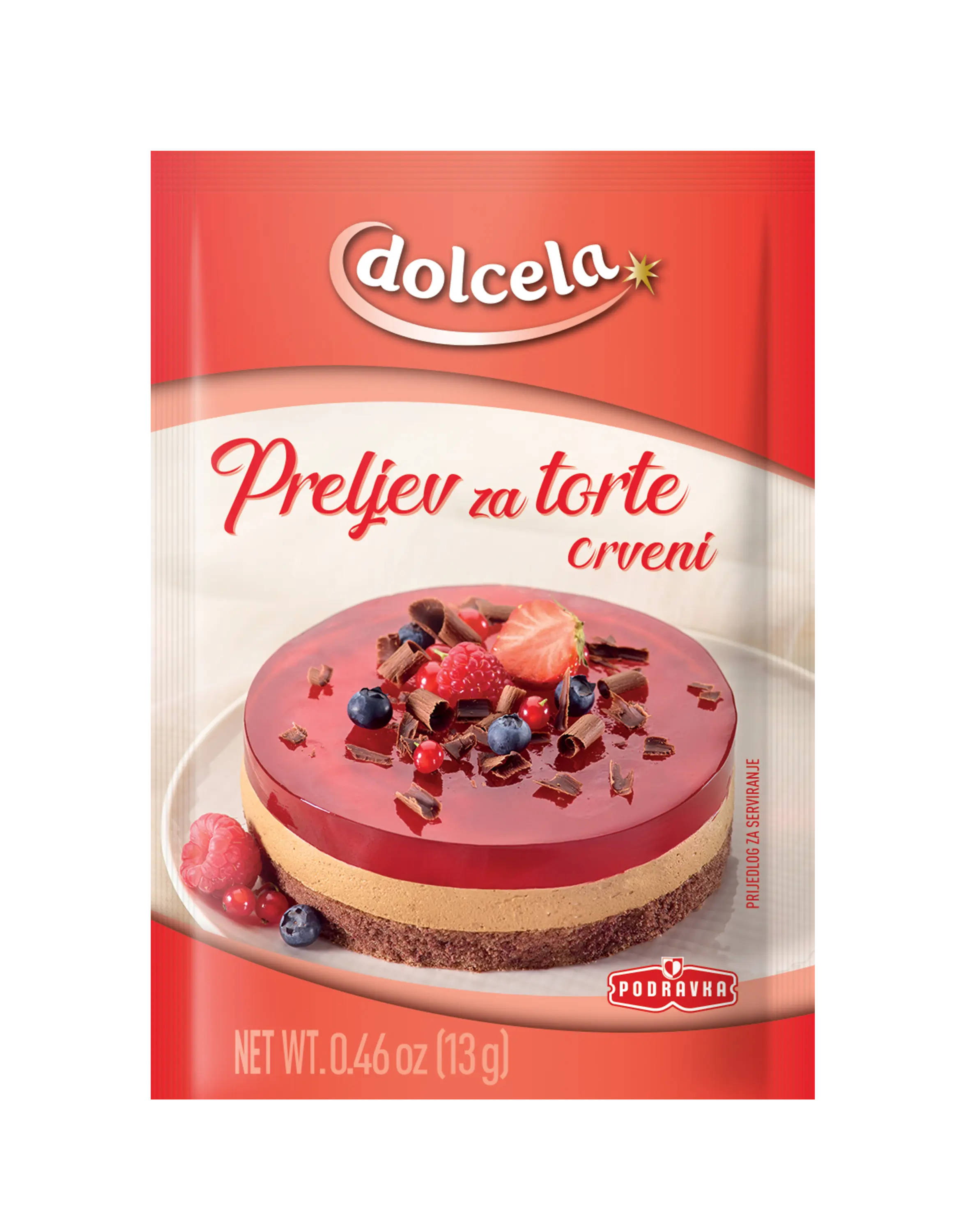 Rdeč preliv za torte