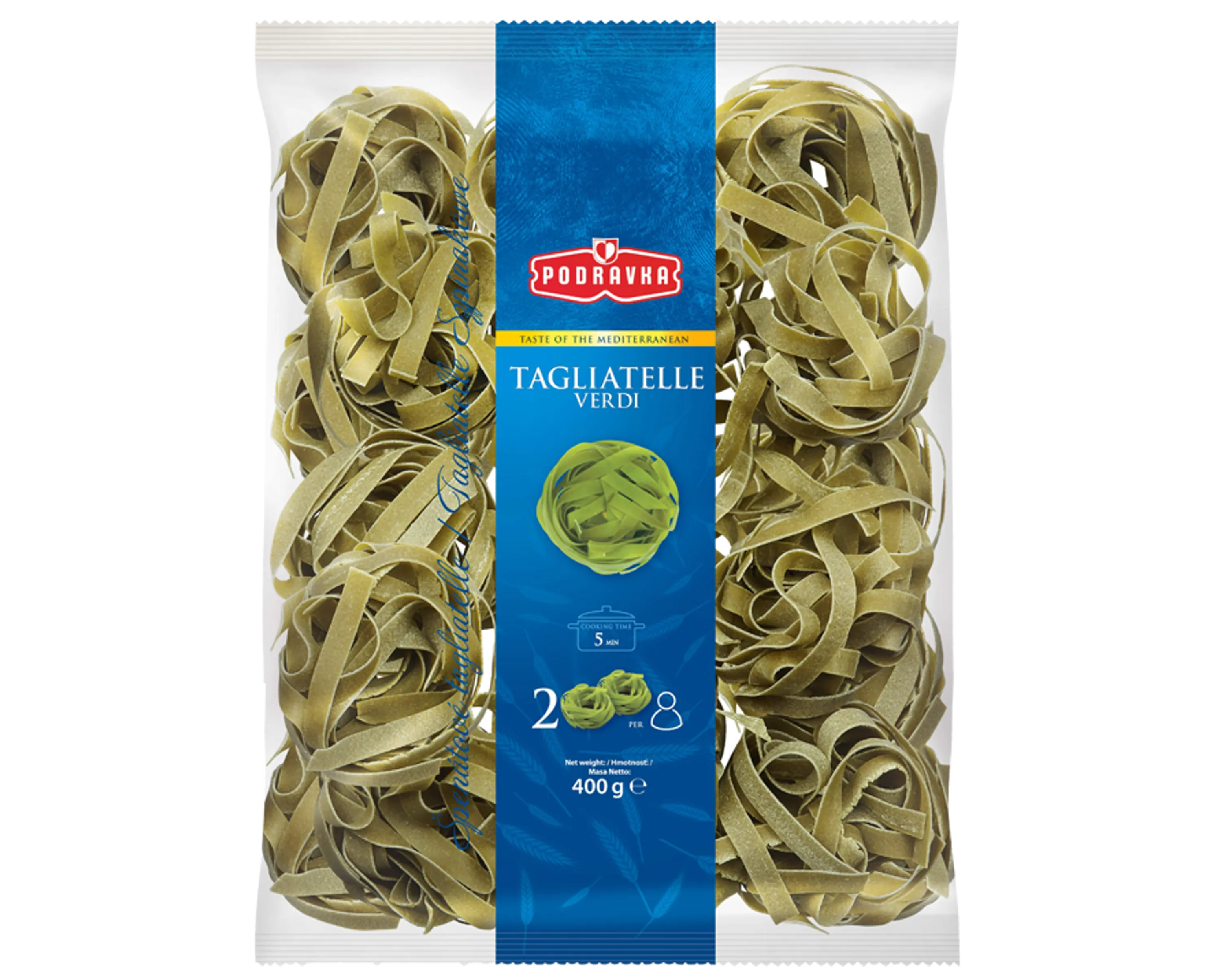 Tagliatelle špenátové