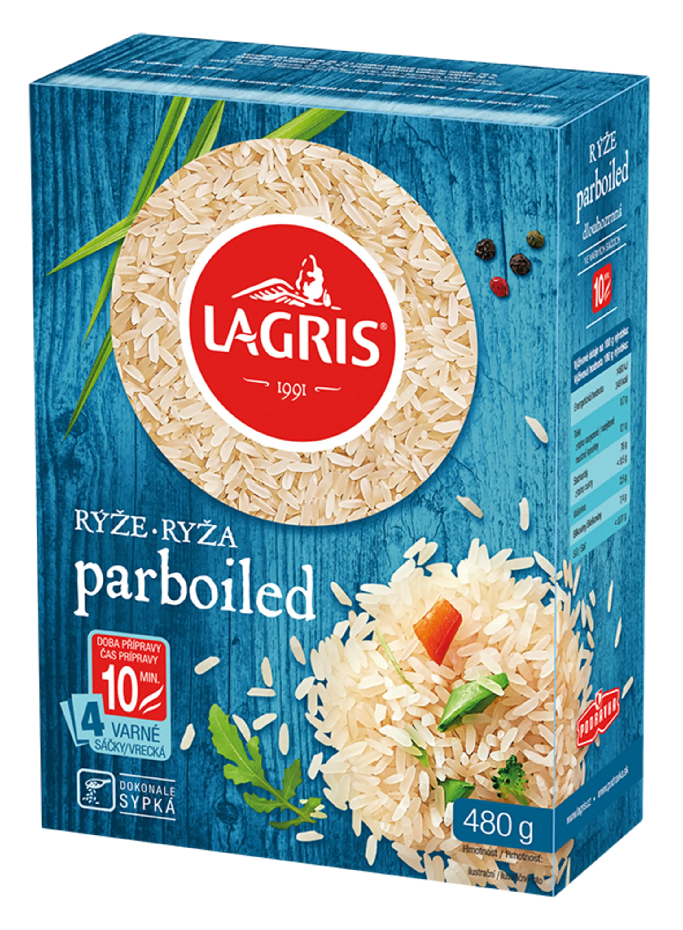 Rýže parboiled 10 min. - varné sáčky