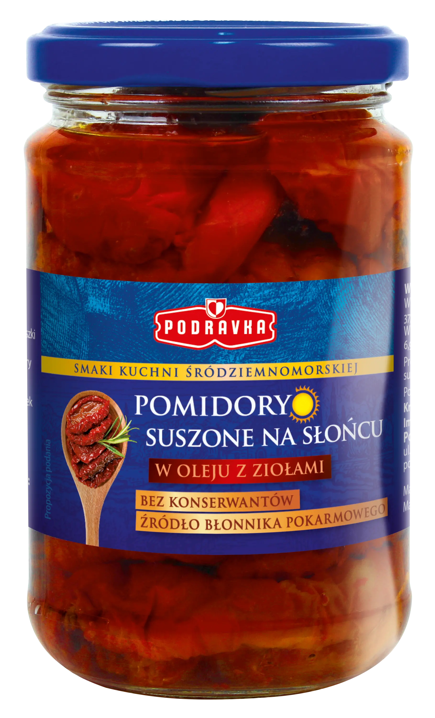 Pomidory suszone w oleju z ziołami Podravka