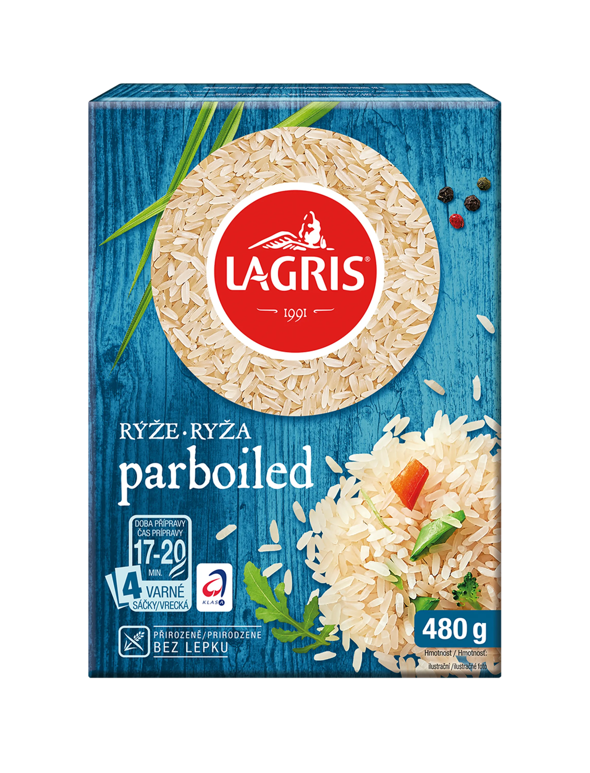 Ryža parboiled varné vrecká