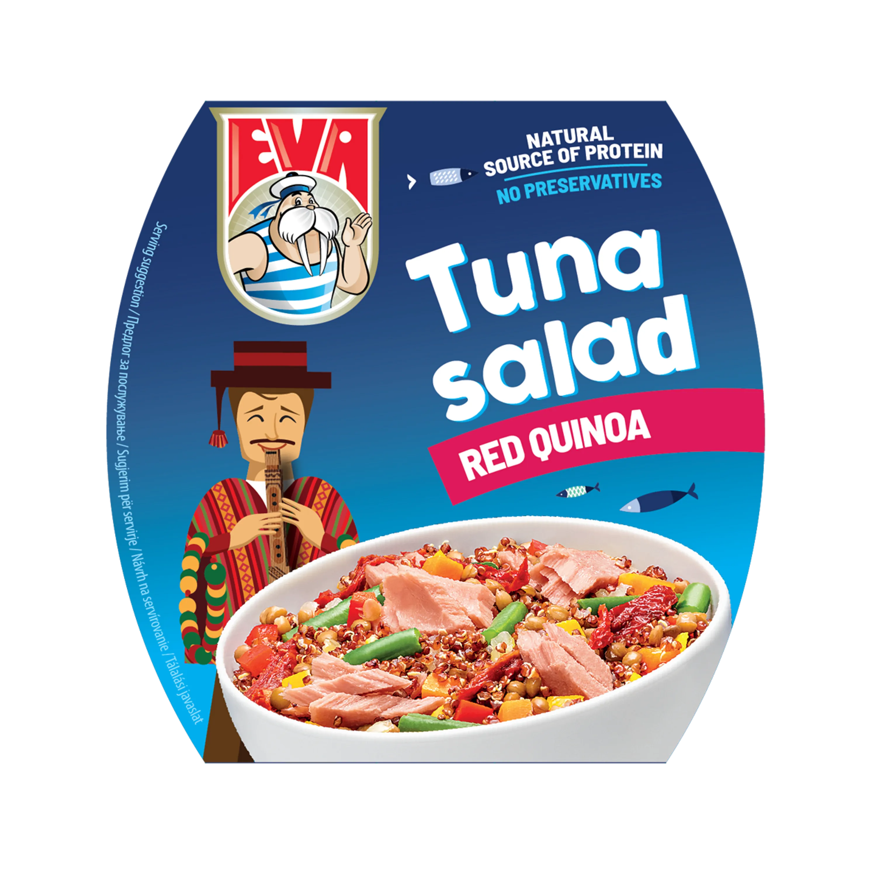 Tuniakový šalát s červenou quinoou
