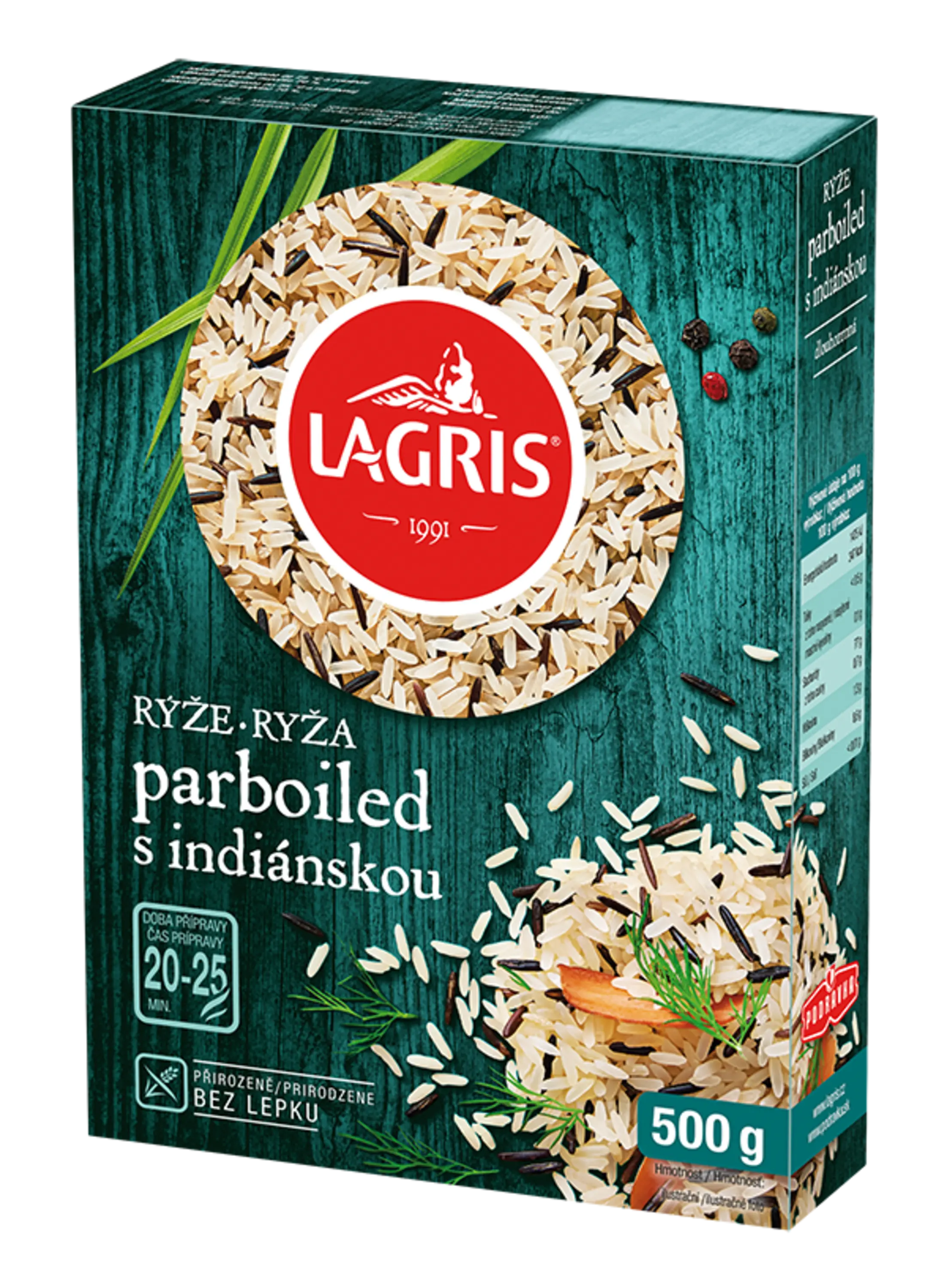 Rýže parboiled s indiánskou