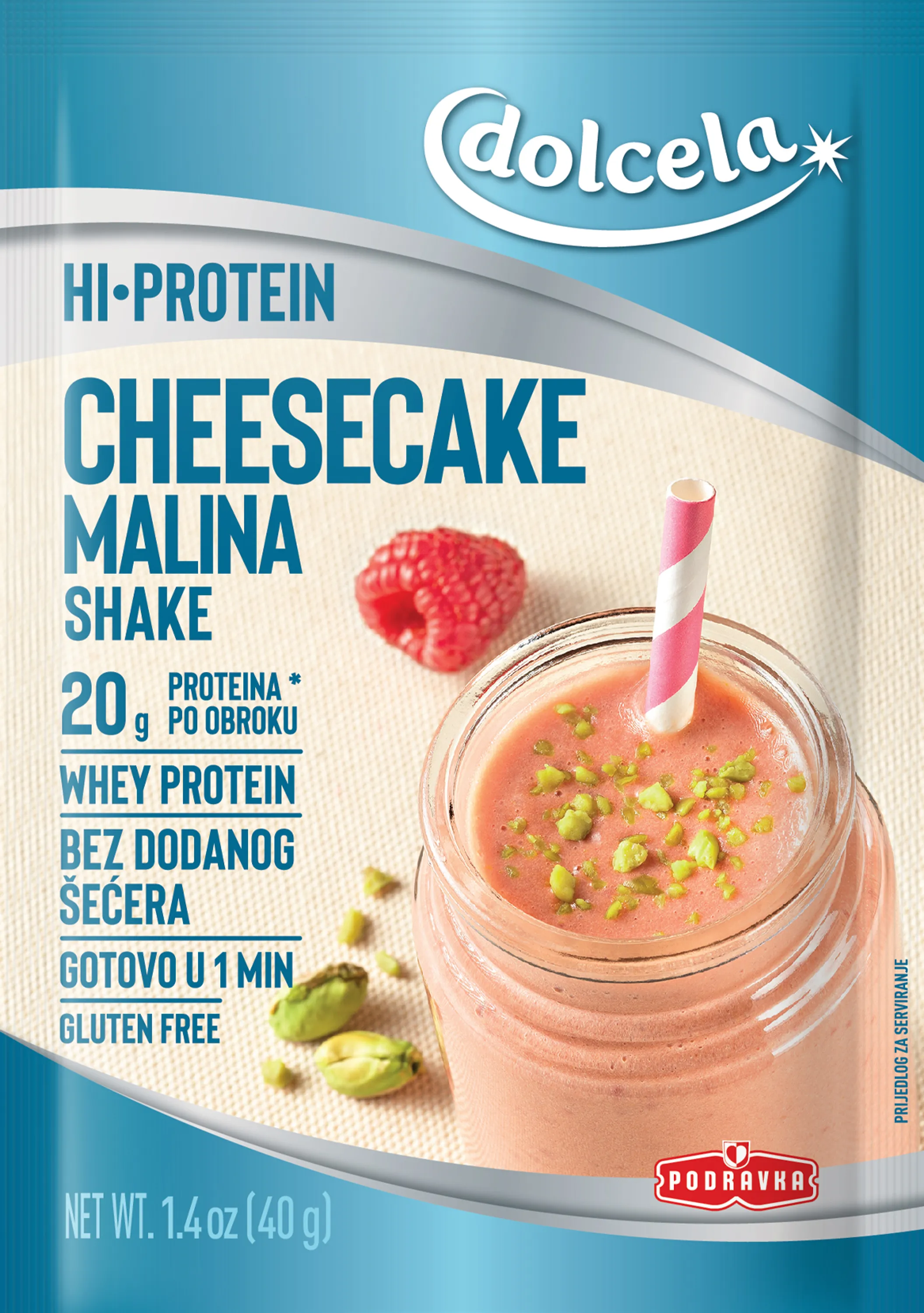 Hi protein Cheesecake malina shake