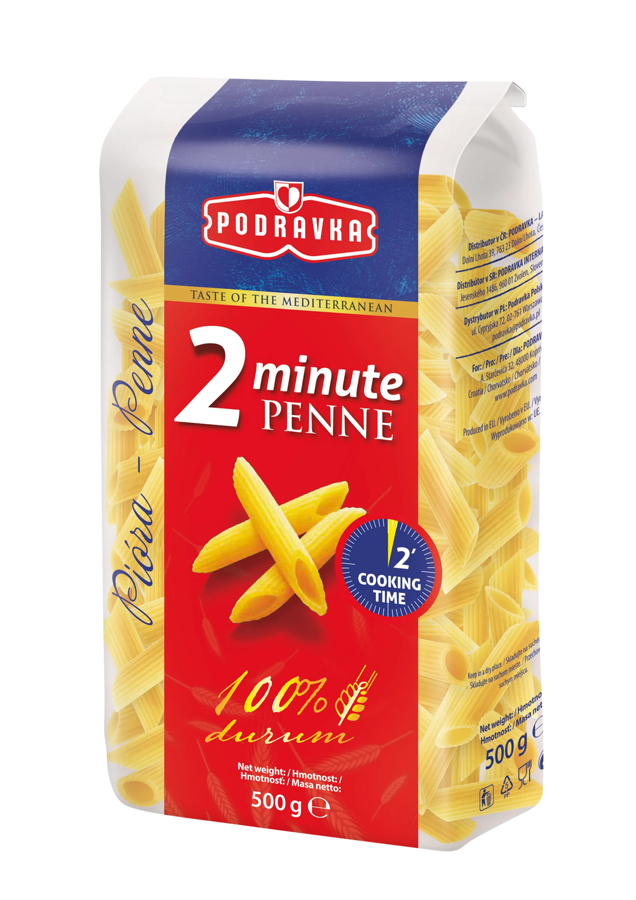 Penne 2 minuty