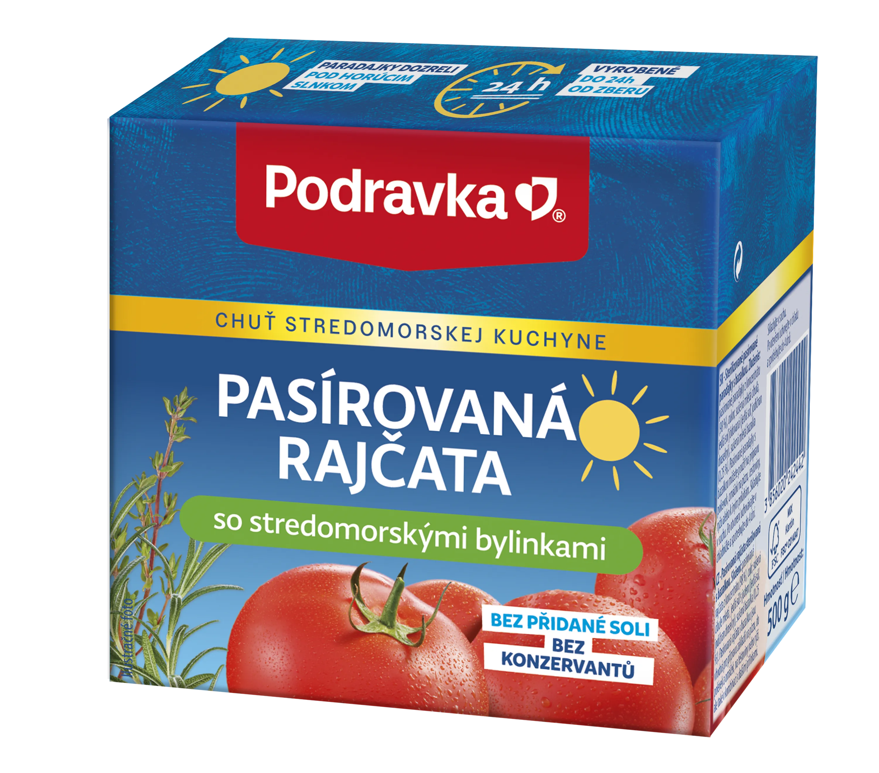Pasírovaná rajčata se středomořskými bylinkami