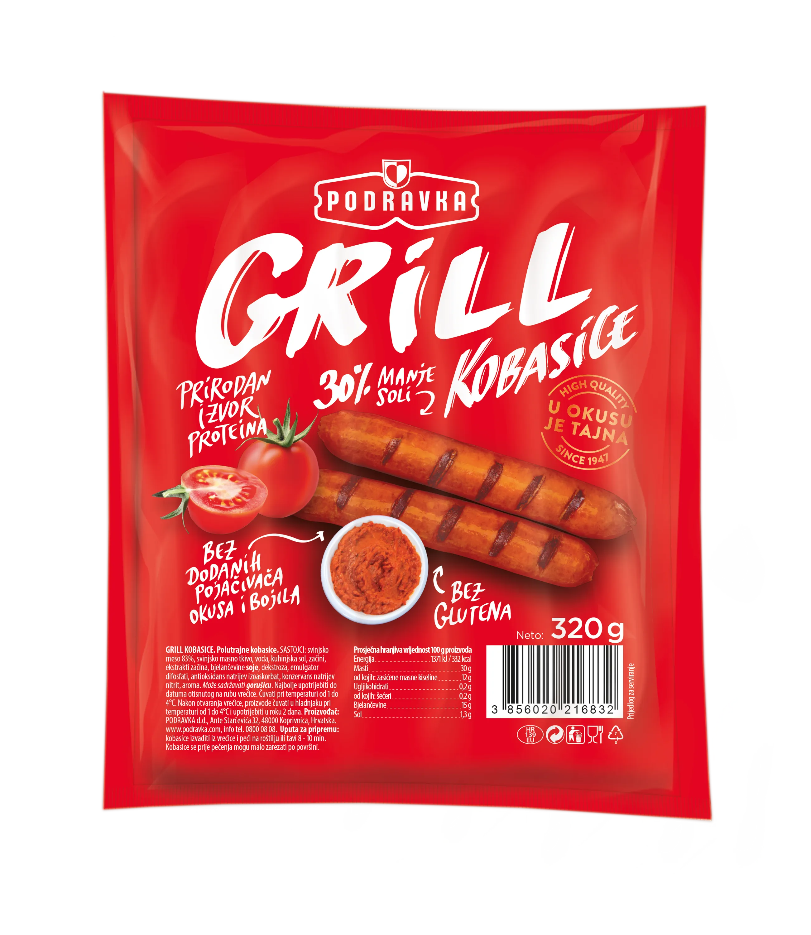 Grill sausages