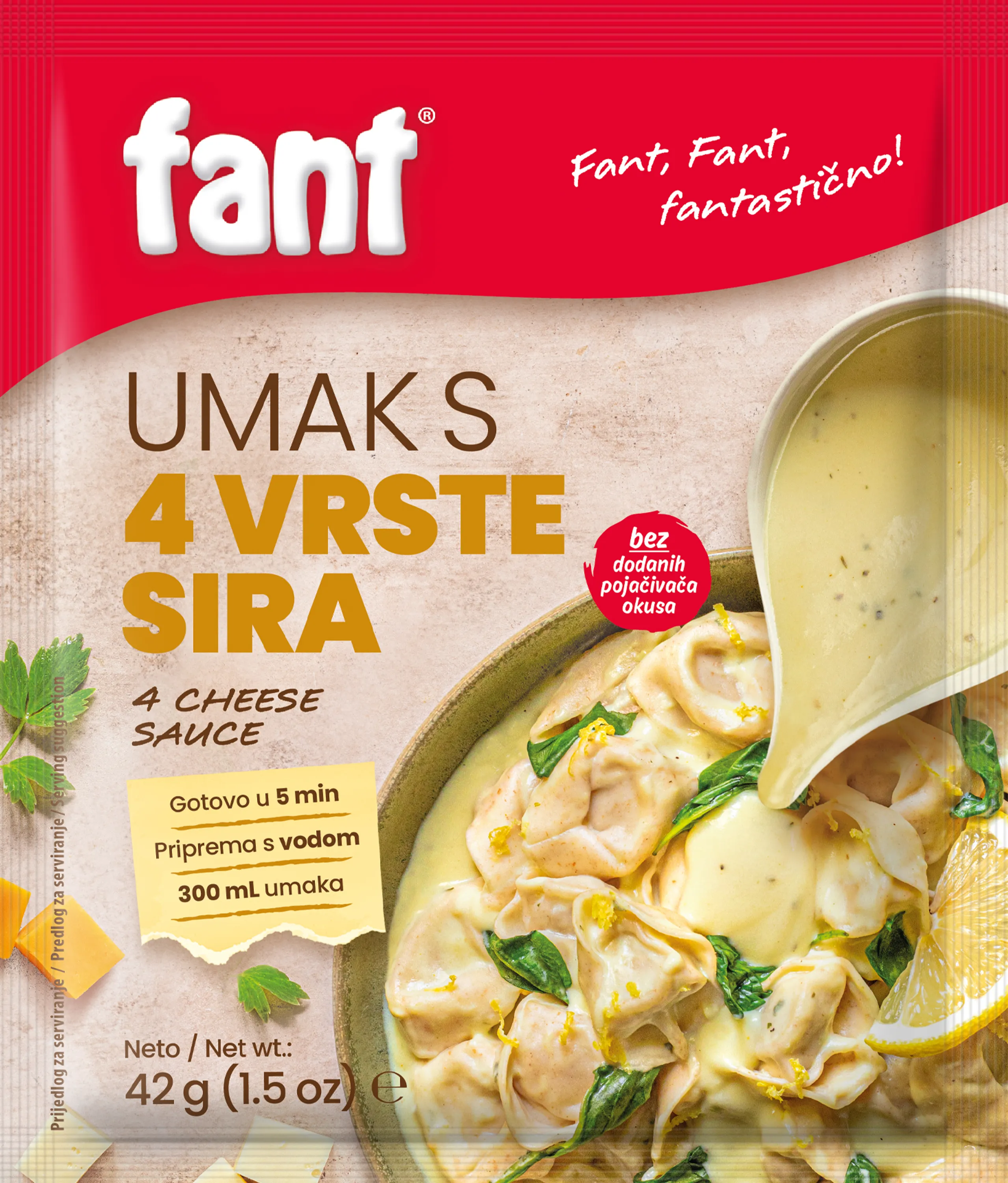 Fant seasoning mix for 4 cheese pasta sauce