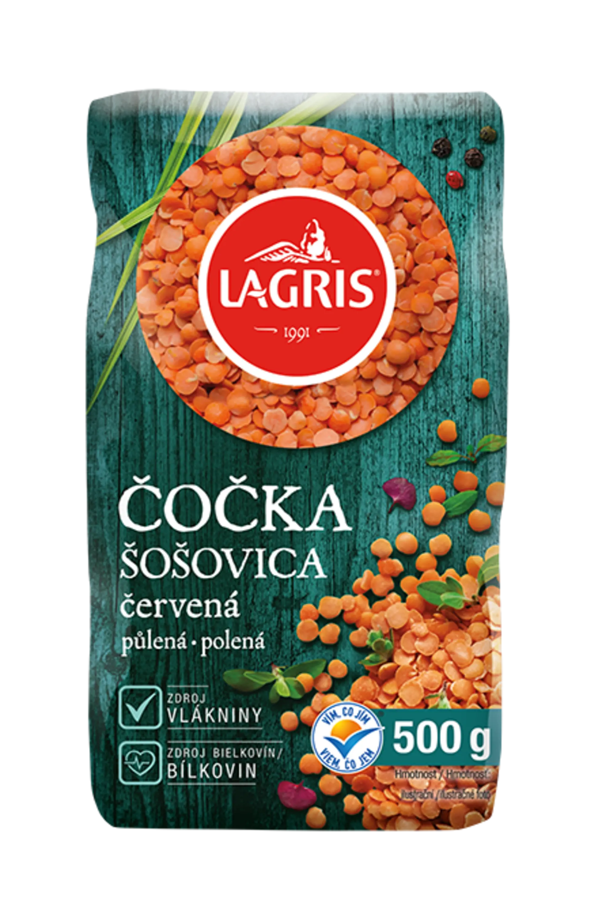 Čočka červená půlená