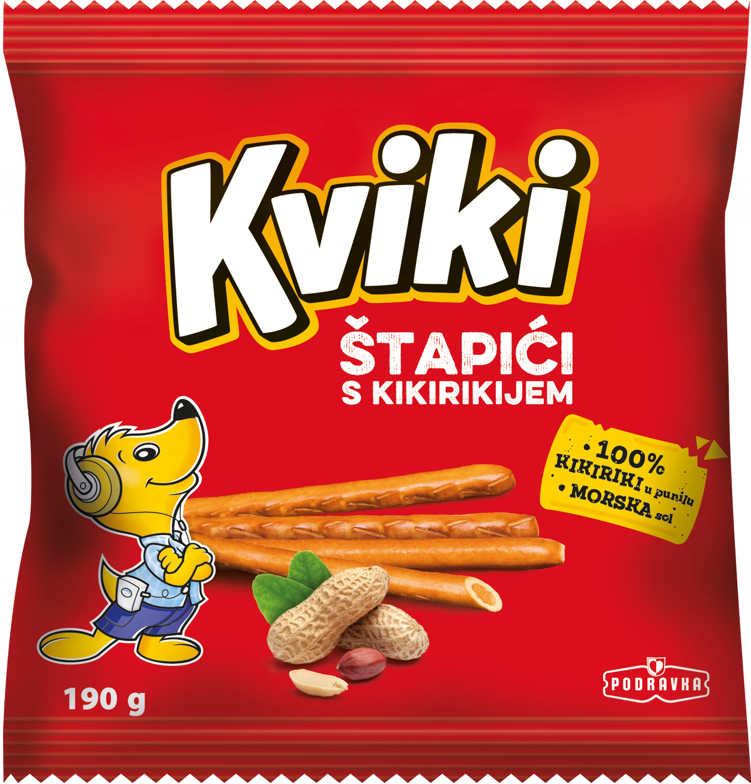 Kviki sticks with peanuts