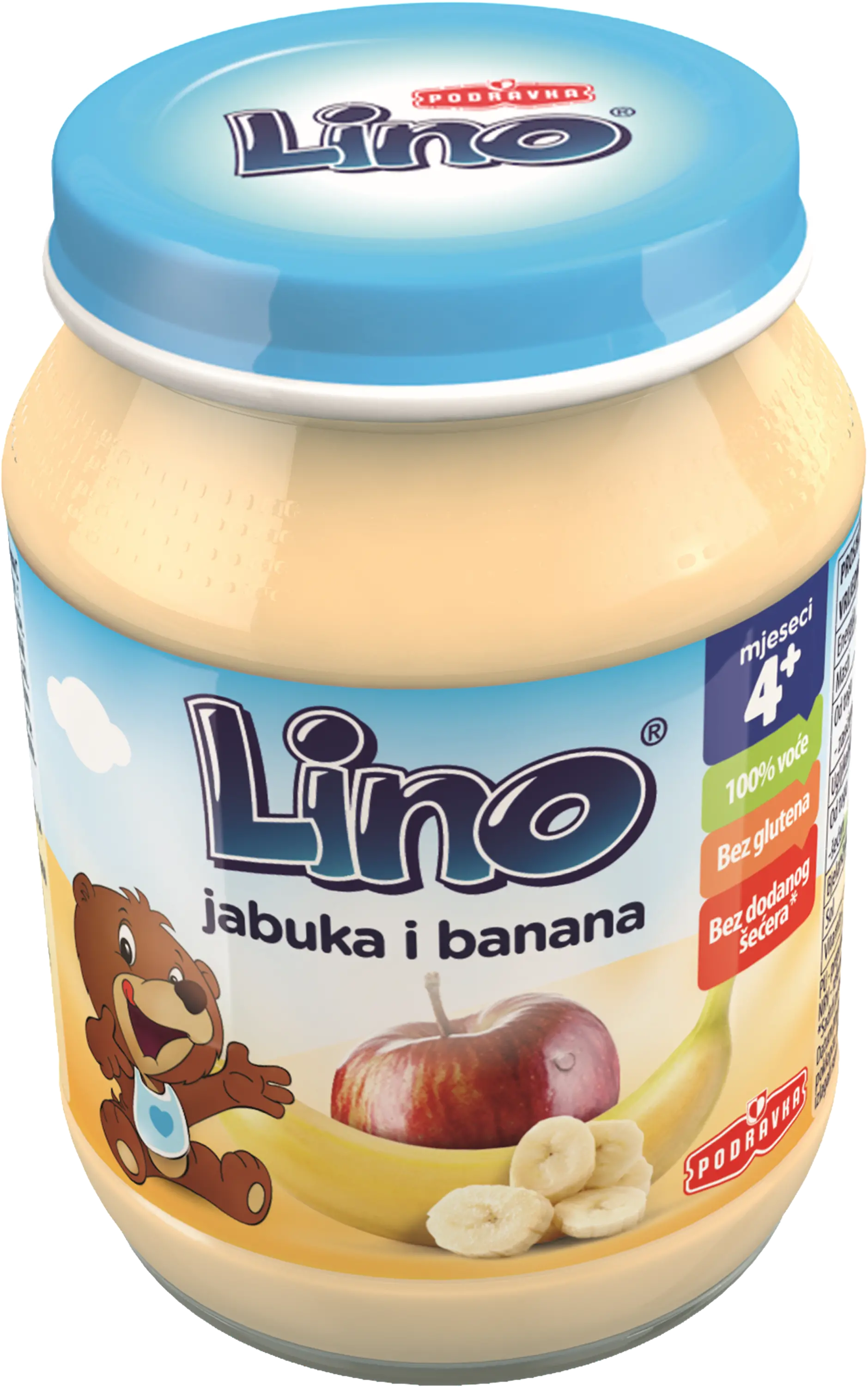 Lino kašica jabolko in banana