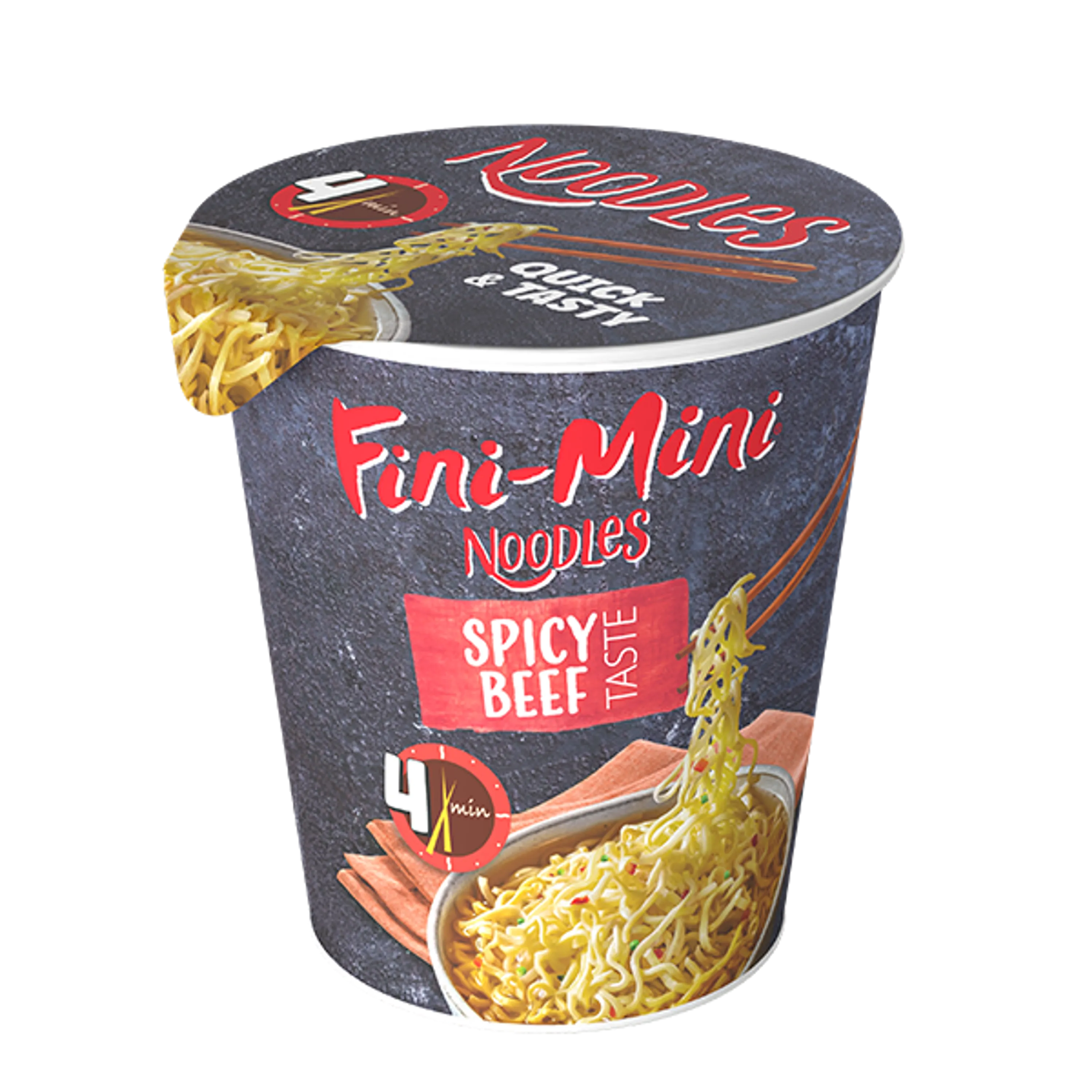 Noodles v lončkih  - Spicy govedina
