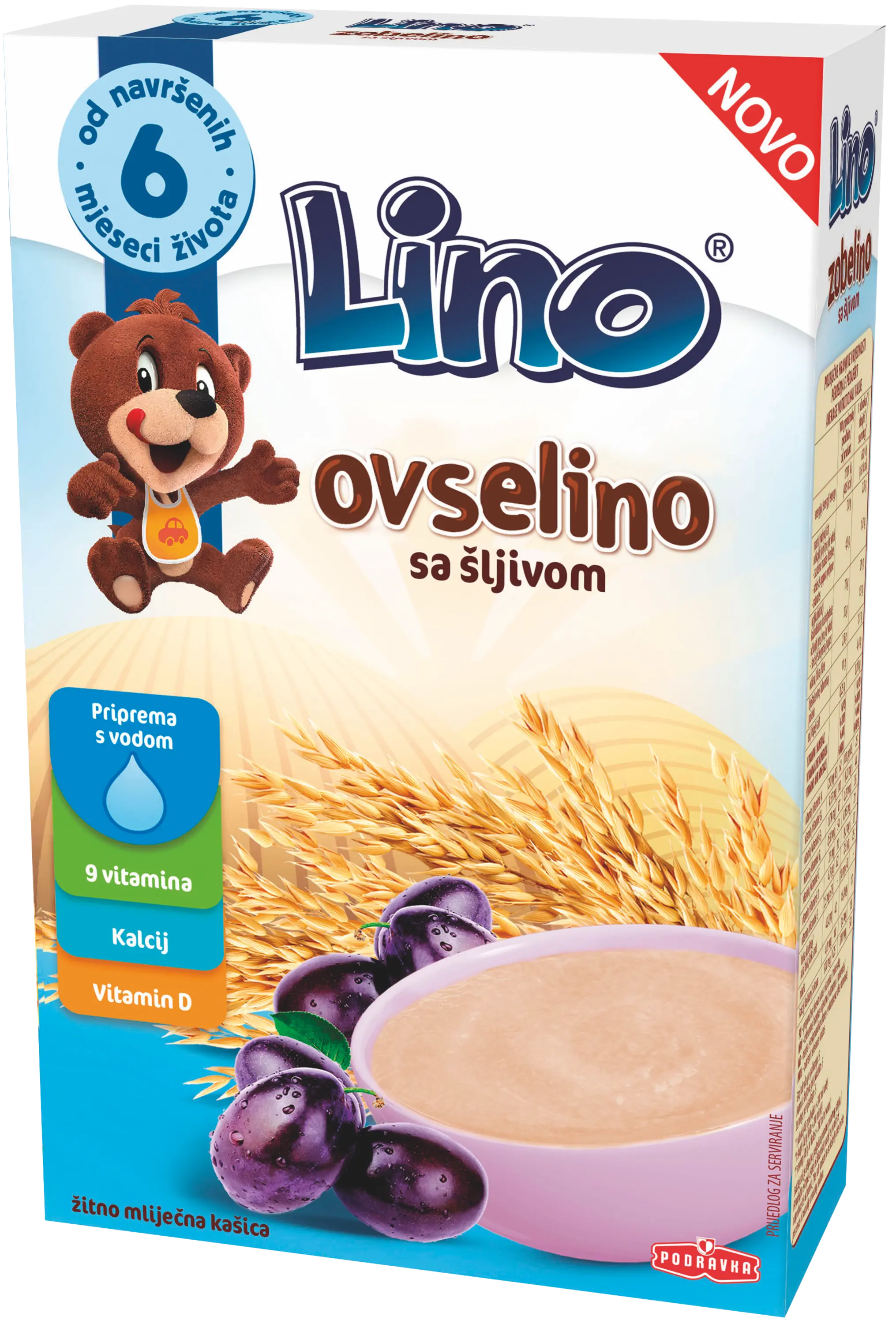 Lino Ovselino s slivami