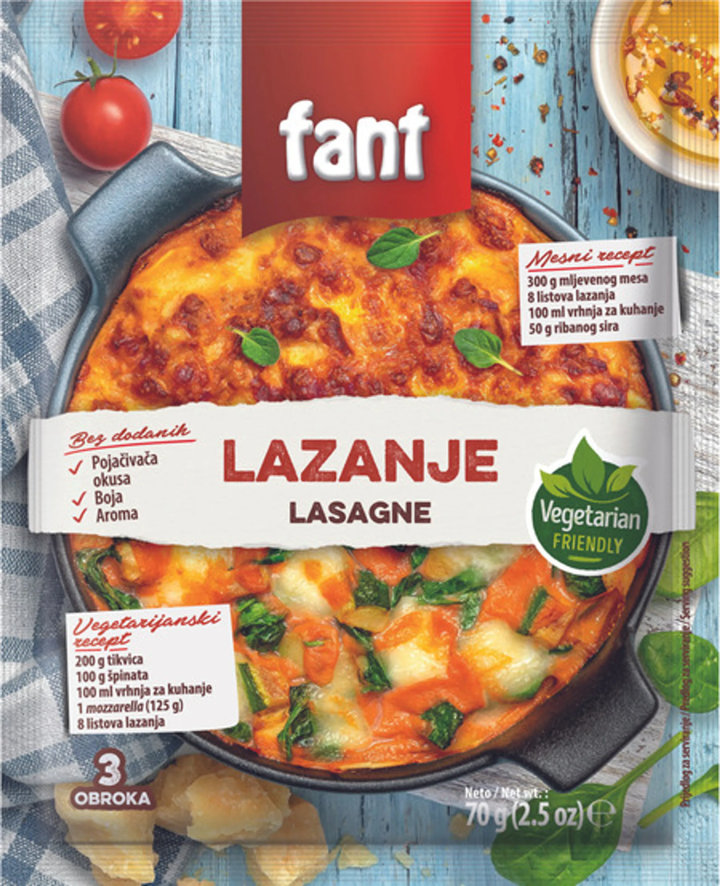 Fant mešanica za lazanjo