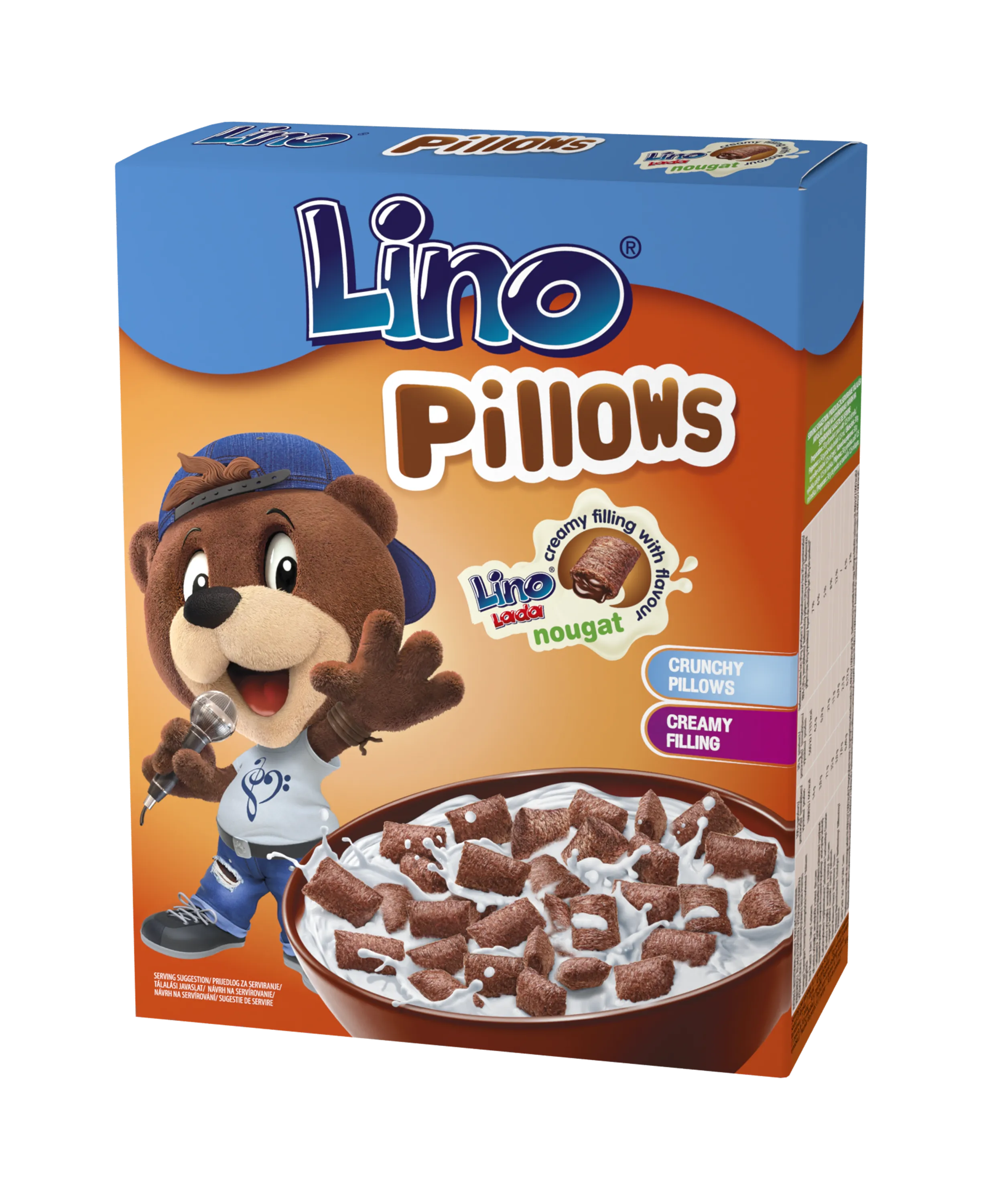 Lino Pillows - Pernițe umplute cu Lino Lada cremă tartinabilă de cacao
