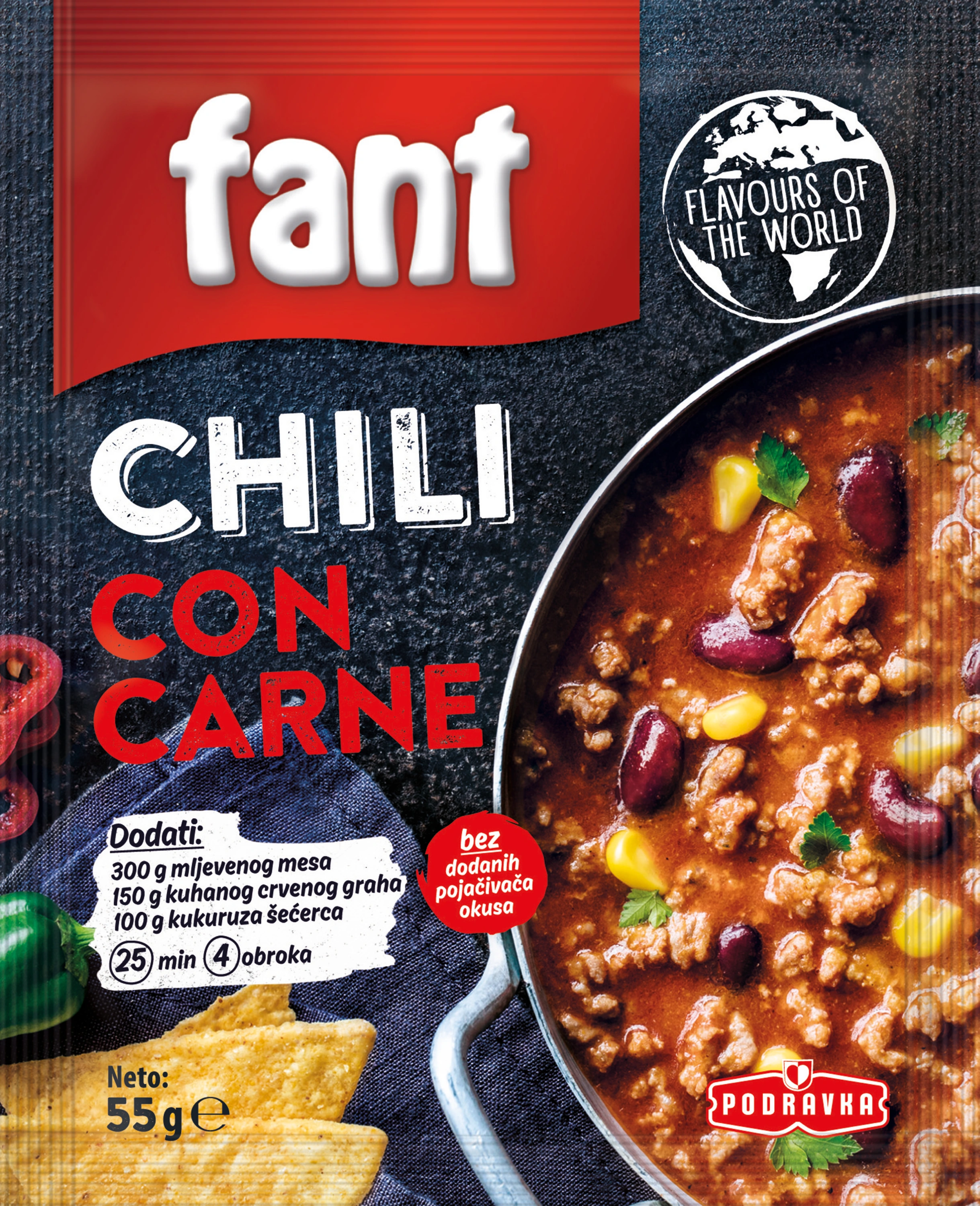 Fant seasoning mix for chili con carne