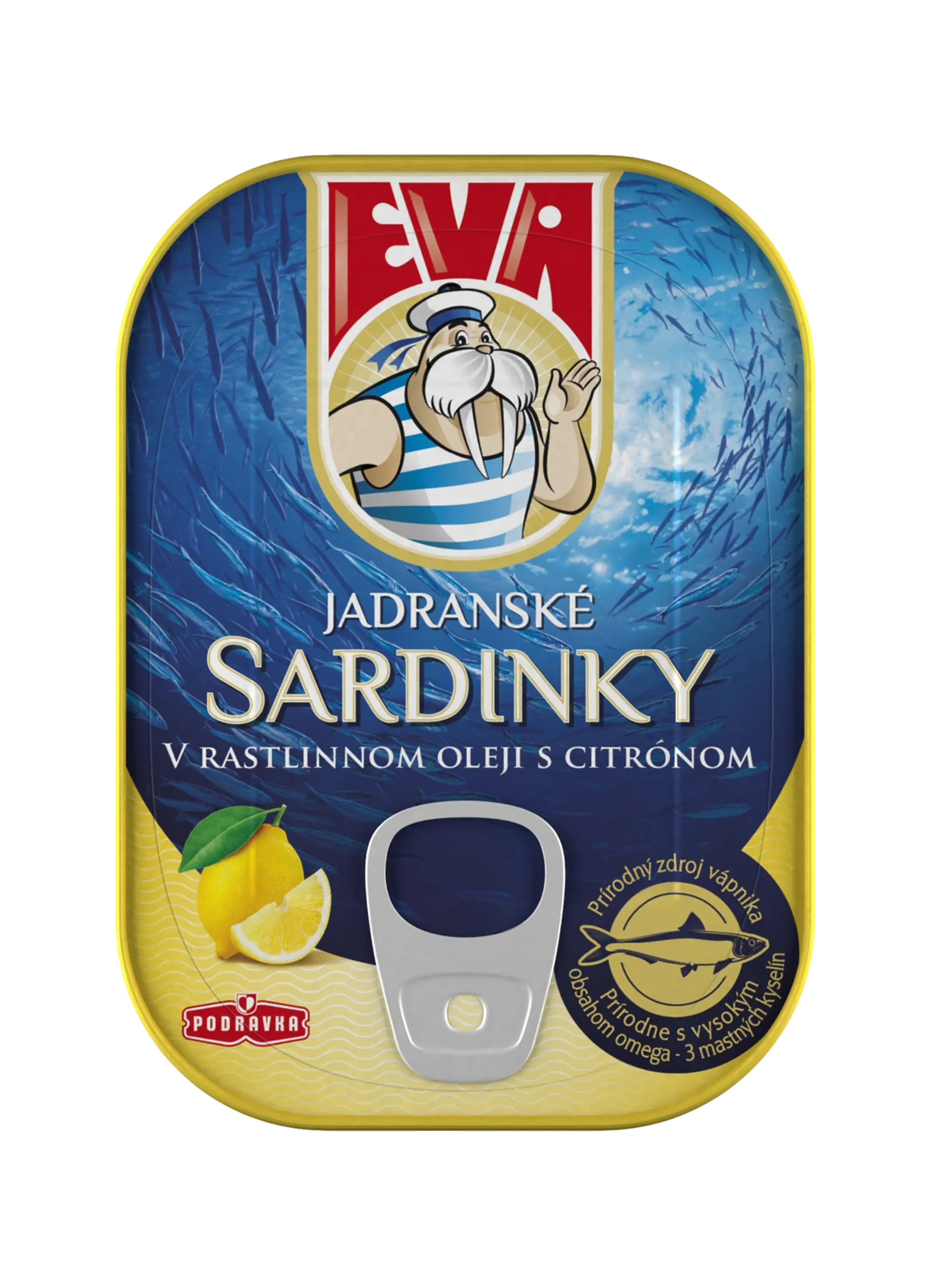 EVA Sardinky v rastlinnom oleji s citrónom