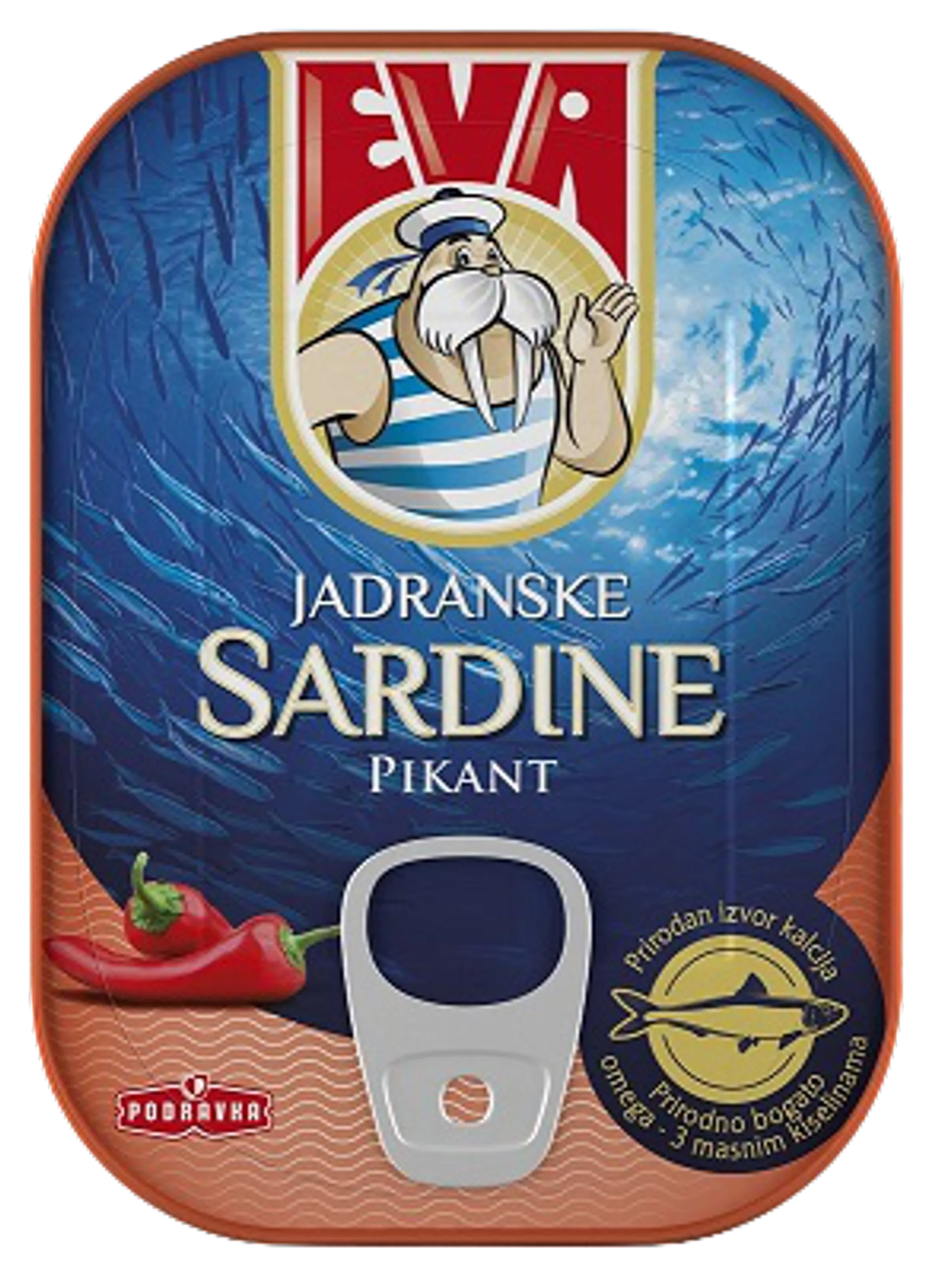 Eva Sardine în ulei vegetal cu ardei iute