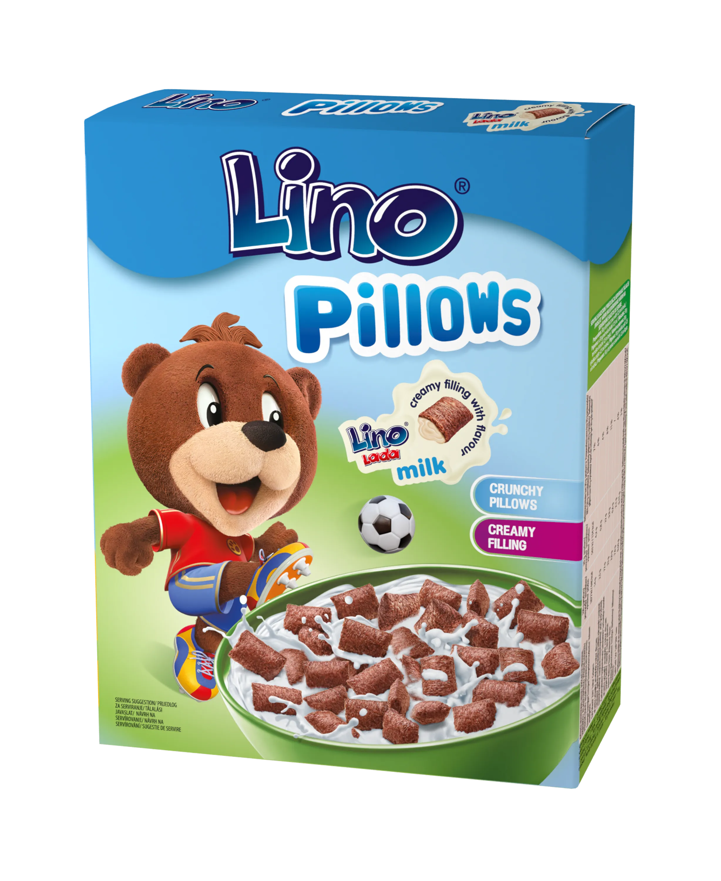 Lino Pillows - Pernițe umplute cu cremă tartinabilă Lino Lada lapte