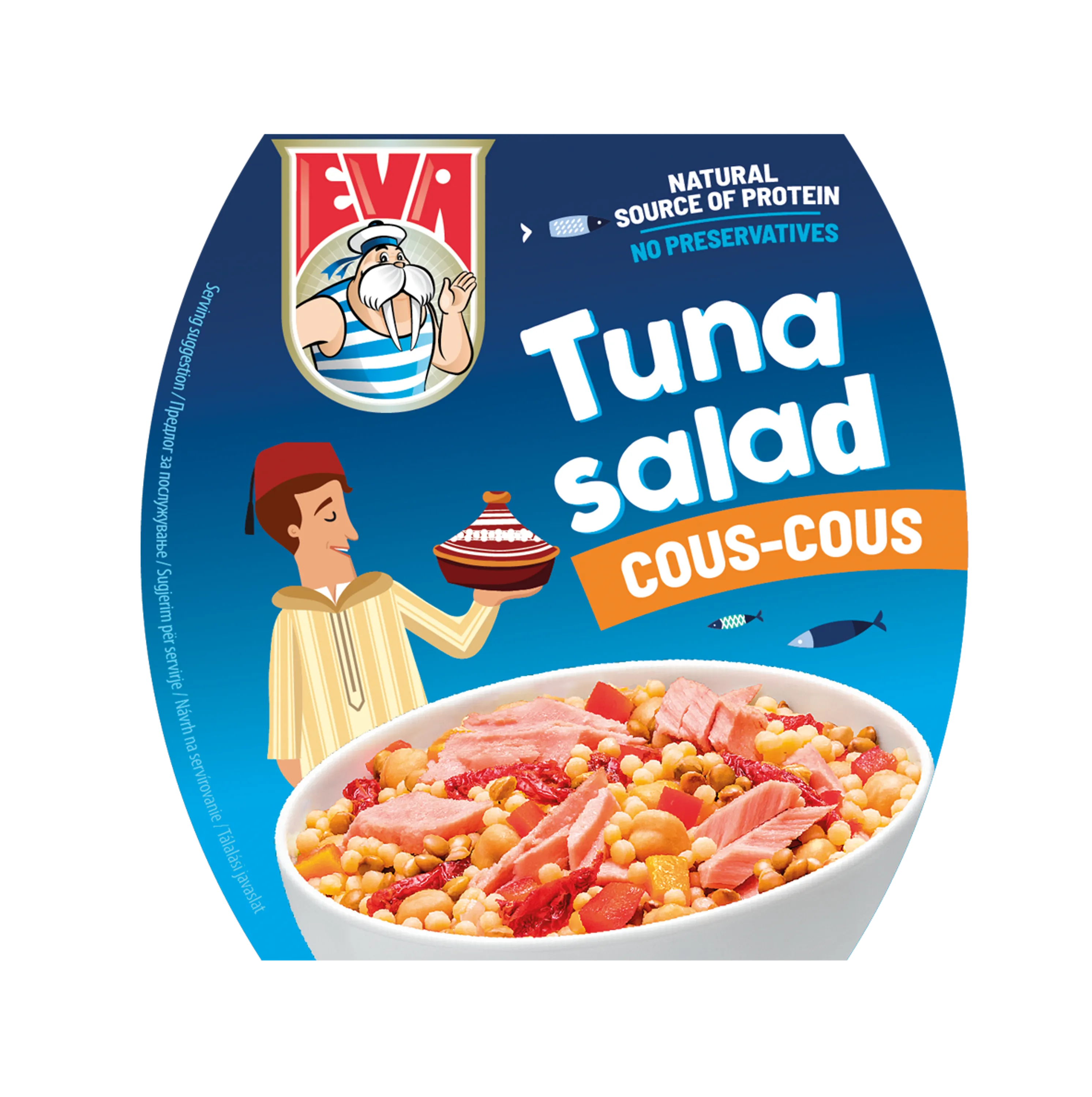 Tuniakový šalát s kuskusom
