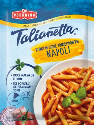 Talianetta rurki w sosie pomidorowym Napoli