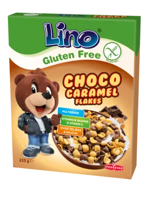 Lino Choco caramel flakes brez glutena