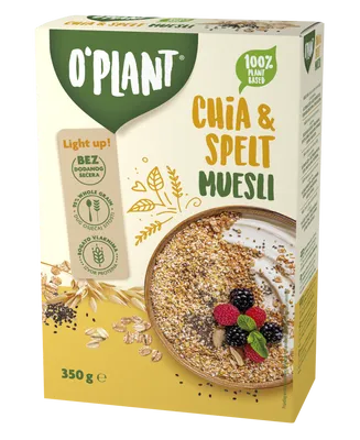 O`plant muesli s chia semeni