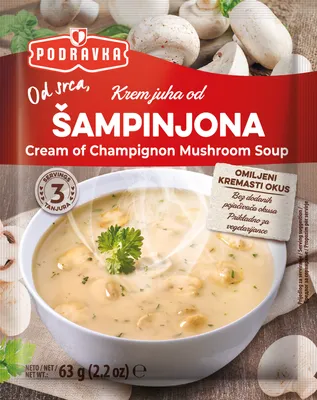 Cream of champignon mushroom soup