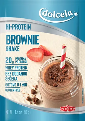 Dolcela hi protein shake Brownie