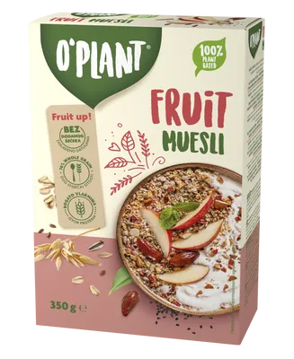 O`plant muesli z jabolki in datlji