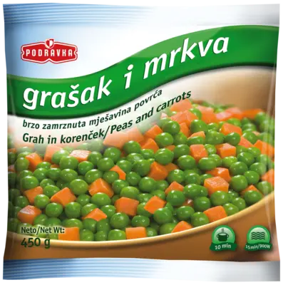 Peas and carrots