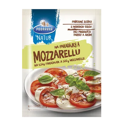 Podravka NATUR na paradajky a mozzarellu