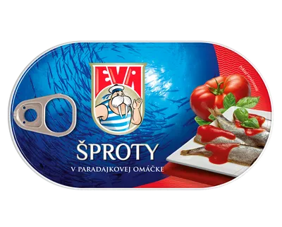 EVA Šproty v paradajkovej omáčke