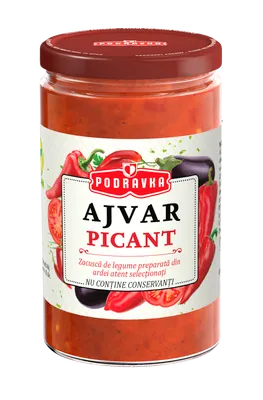 Ajvar Zacuscă picantă de ardei roșii