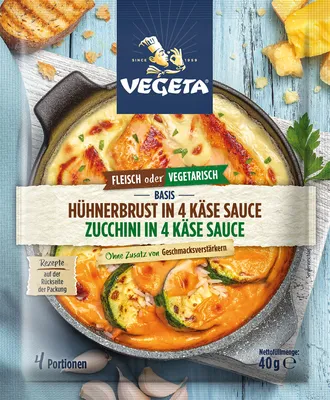 vegeta basis zur Hühnerbrust in 4 Käse – Sauce